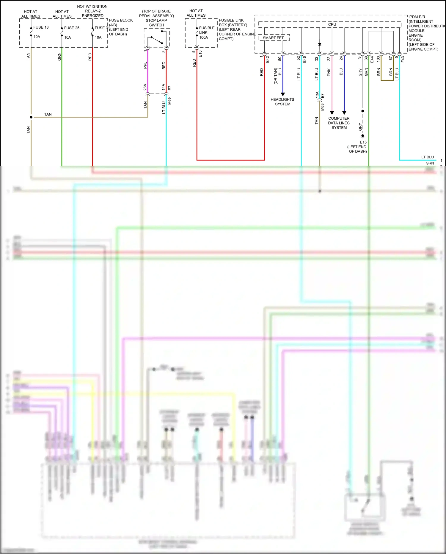 Wiring diagram blu for Nissan Kicks I (2016-2020) (38 of 78)