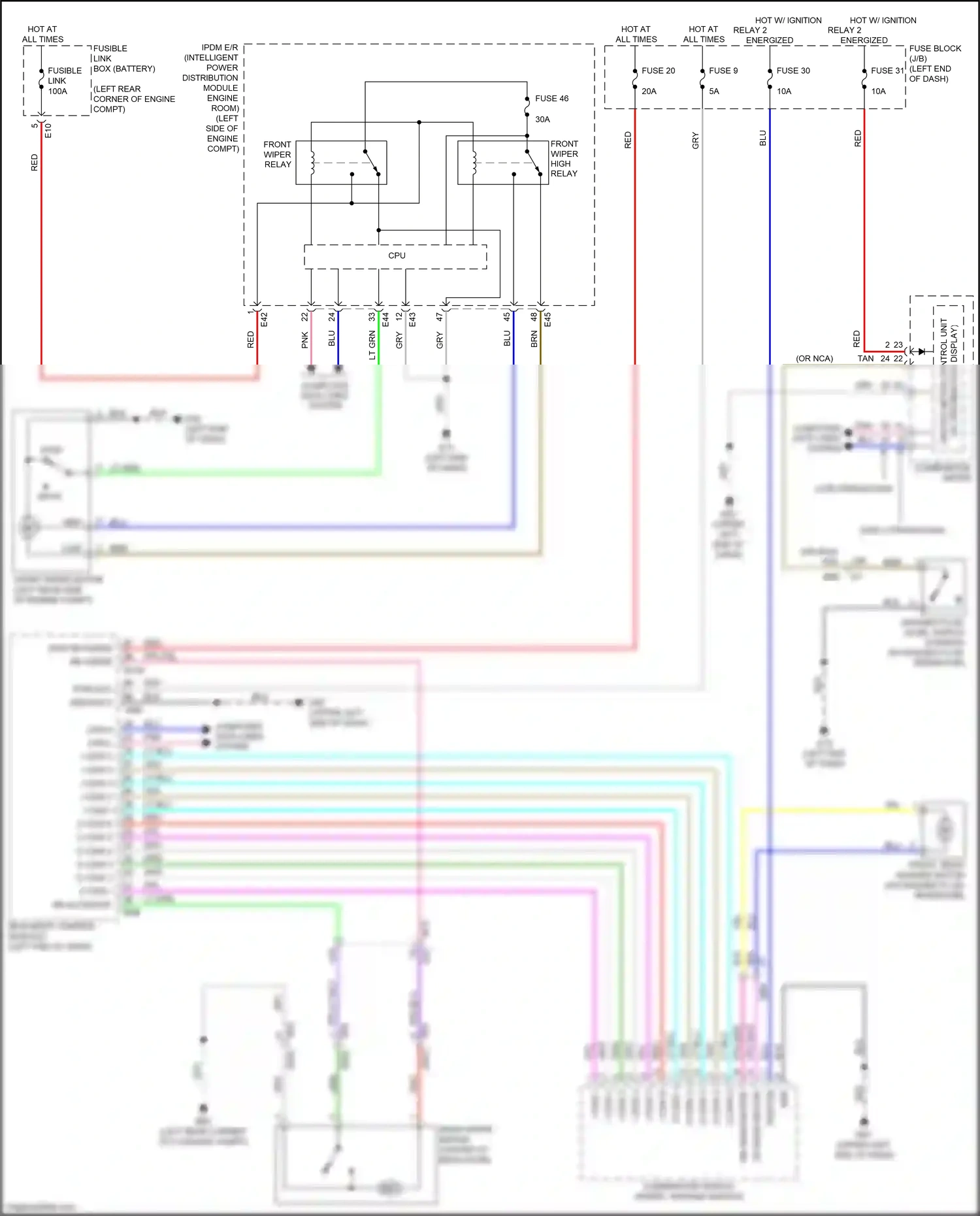 Wiring diagram blu for Nissan Kicks I (2016-2020) (30 of 78)