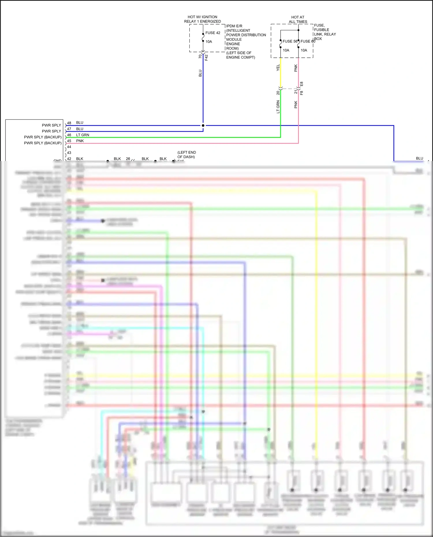 Wiring diagram blu for Nissan Kicks I (2016-2020) (71 of 78)