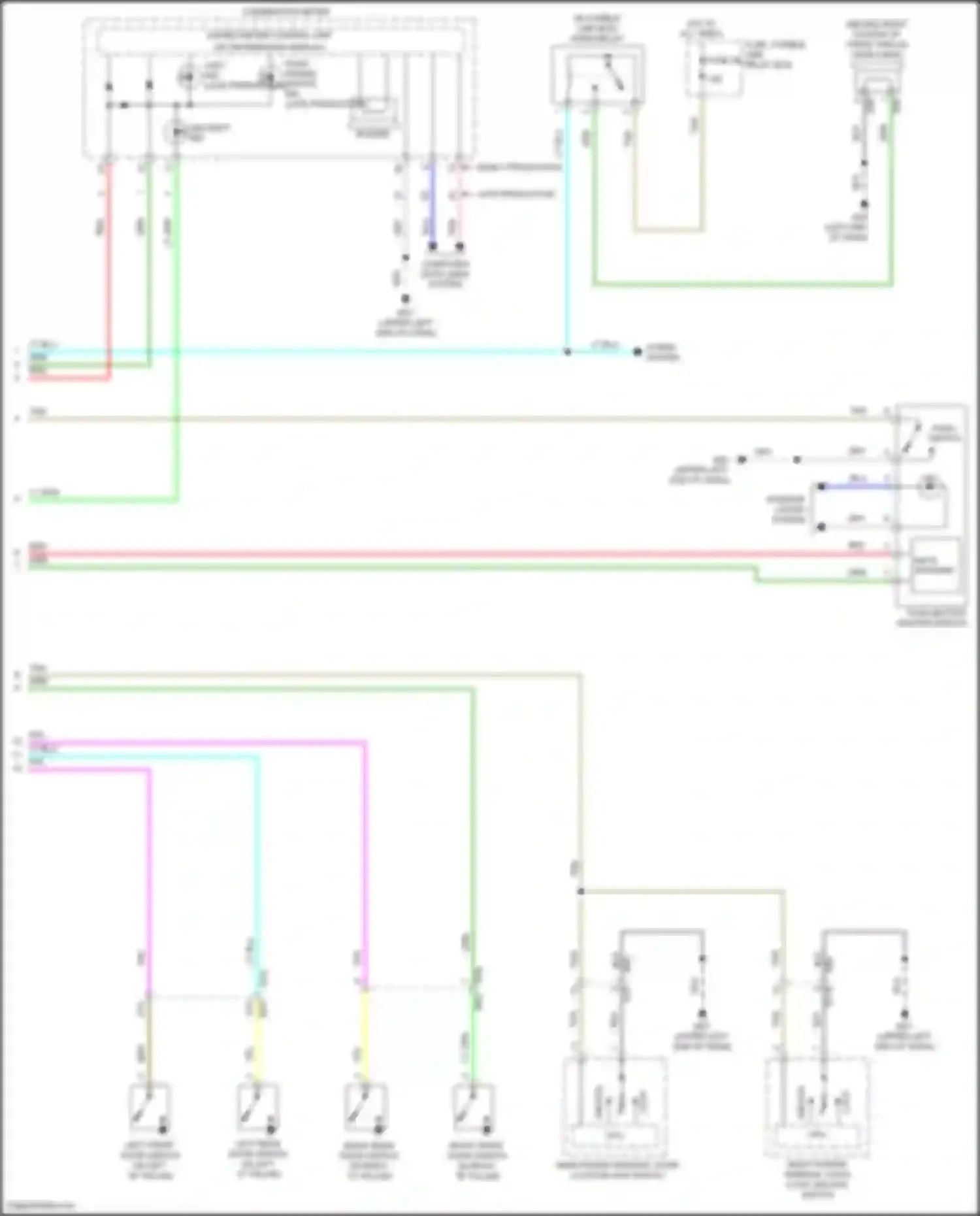 Wiring diagram combination meter for Nissan Kicks I (2016-2020) (8 of 26)