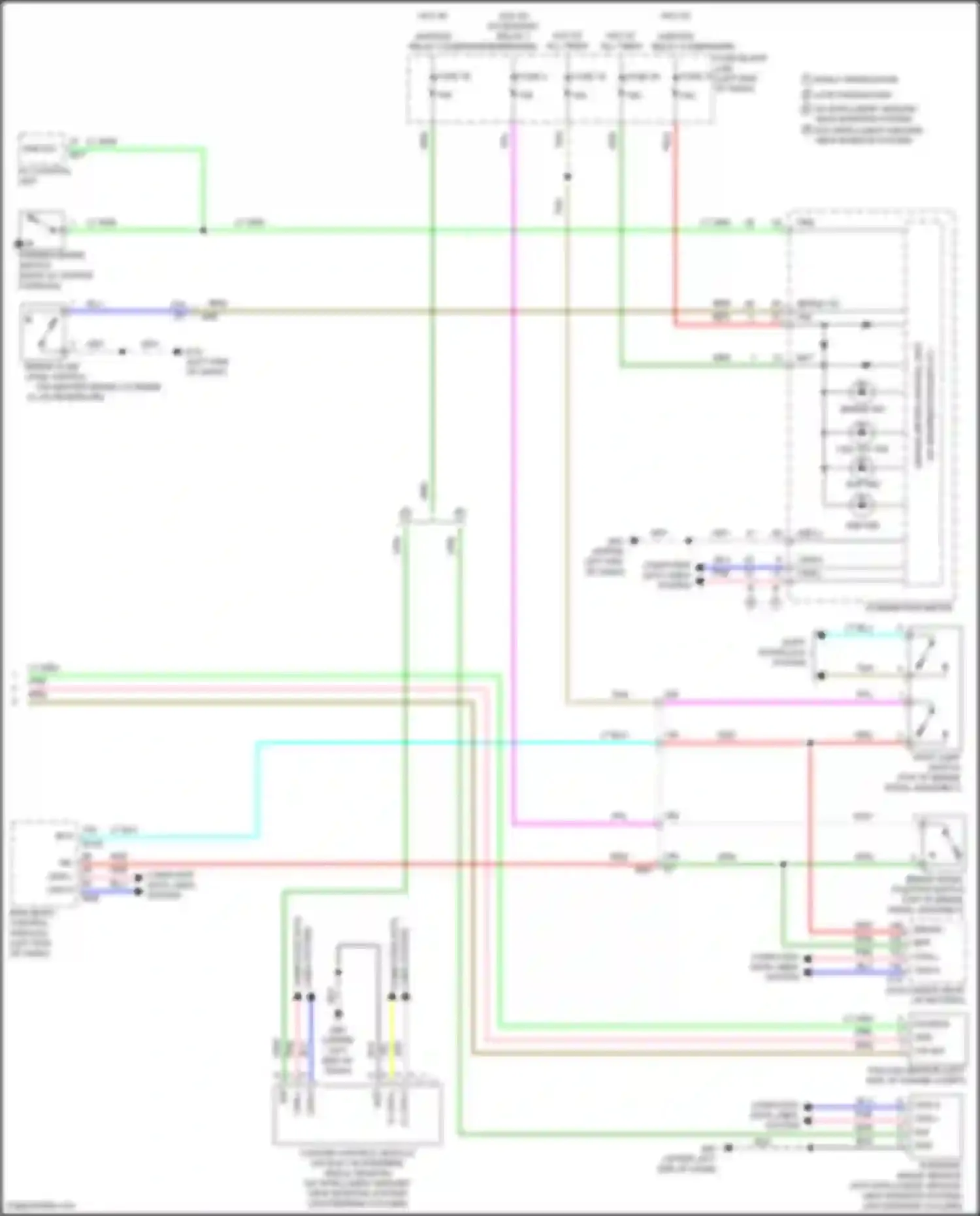Wiring diagram combination meter for Nissan Kicks I (2016-2020) (11 of 26)