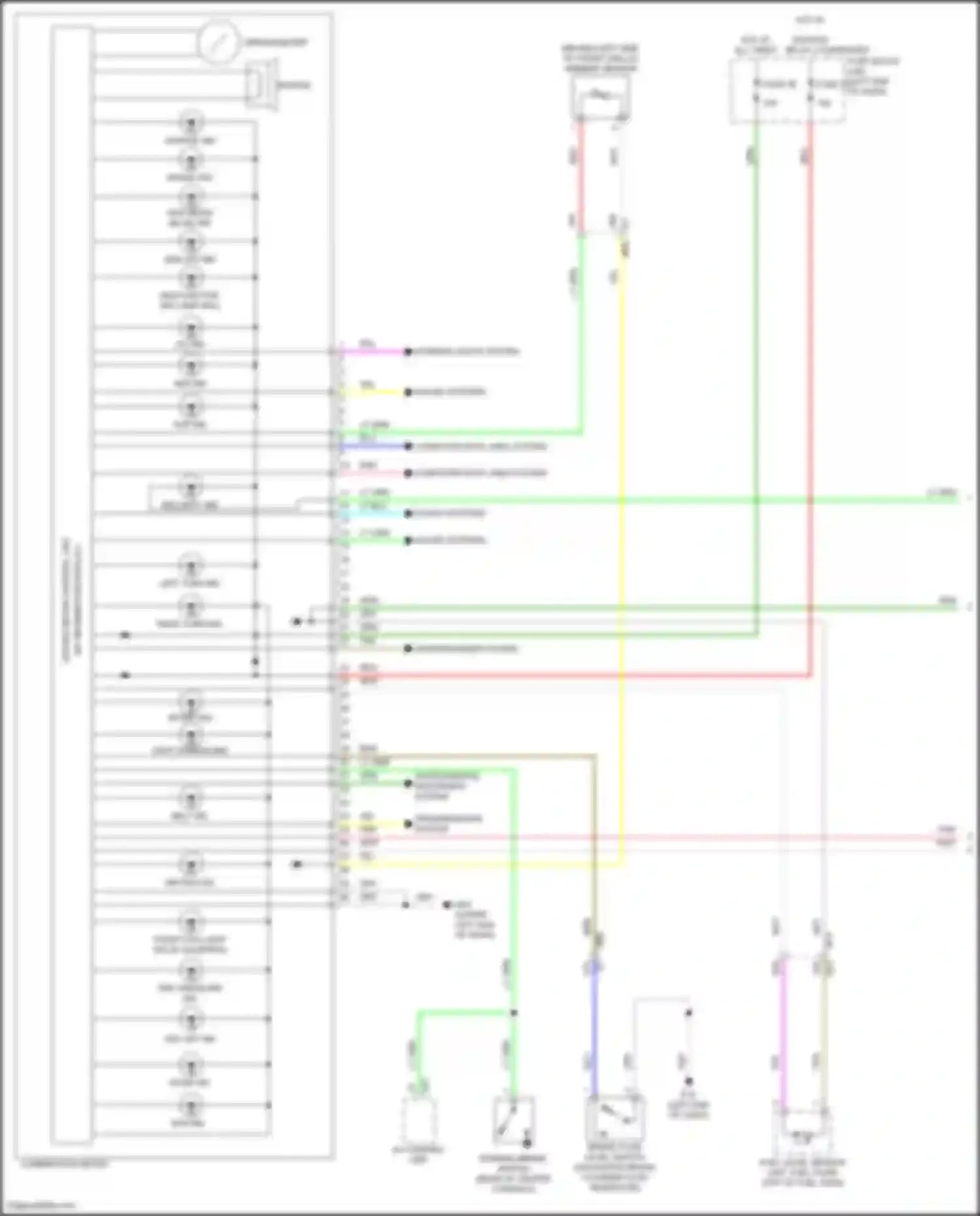 Wiring diagram computer data lines system for Nissan Kicks I (2016-2020) (3 of 58)