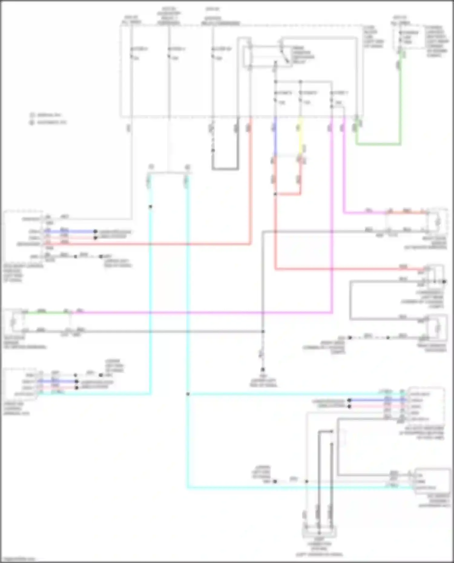 Wiring diagram defroster rl for Nissan Kicks I (2016-2020) (1 of 1)