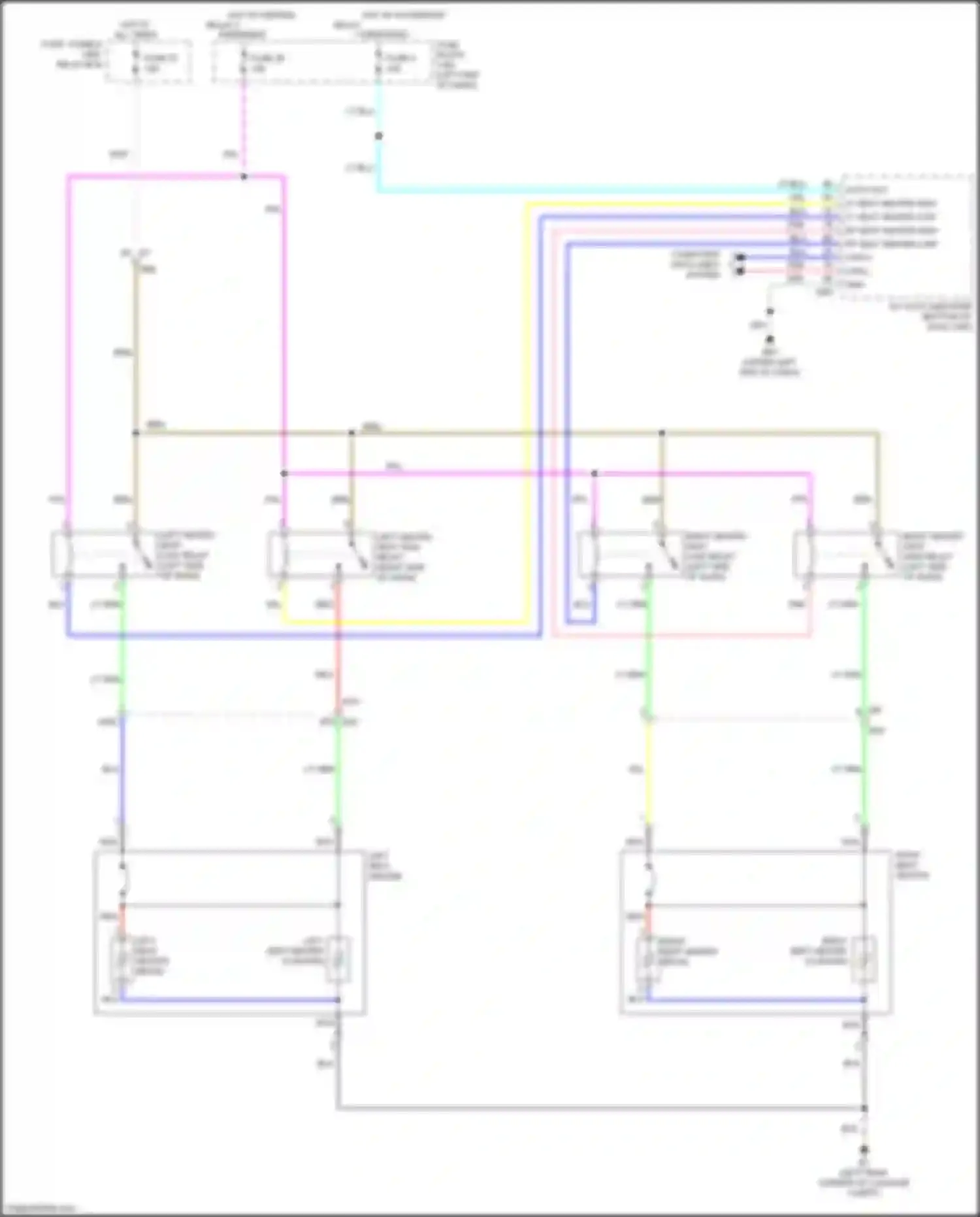 Wiring diagram fuse 57 for Nissan Kicks I (2016-2020) (2 of 2)