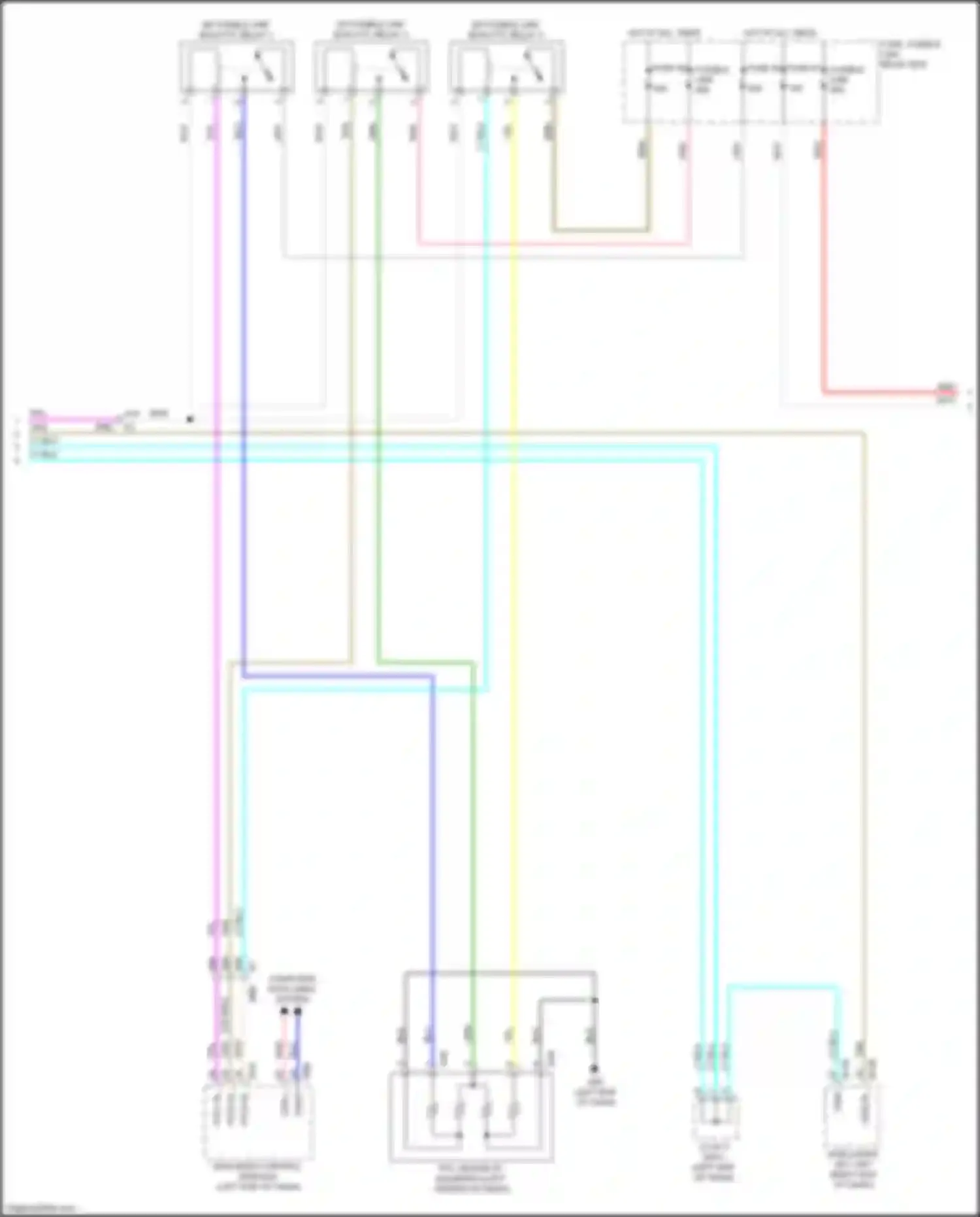 Wiring diagram fuse, fusible link, relay box for Nissan Kicks I (2016-2020) (12 of 14)