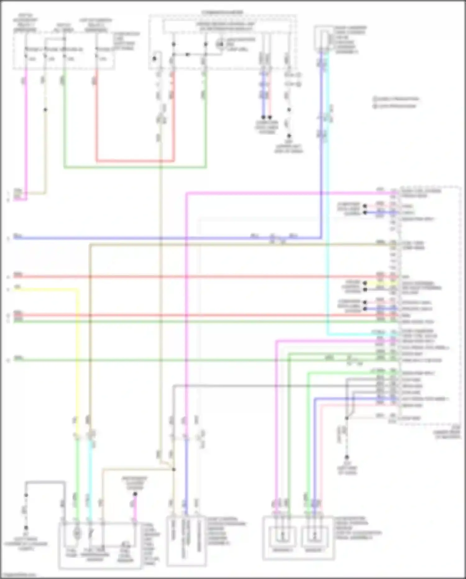 Wiring diagram instrument cluster system for Nissan Kicks I (2016-2020) (1 of 1)