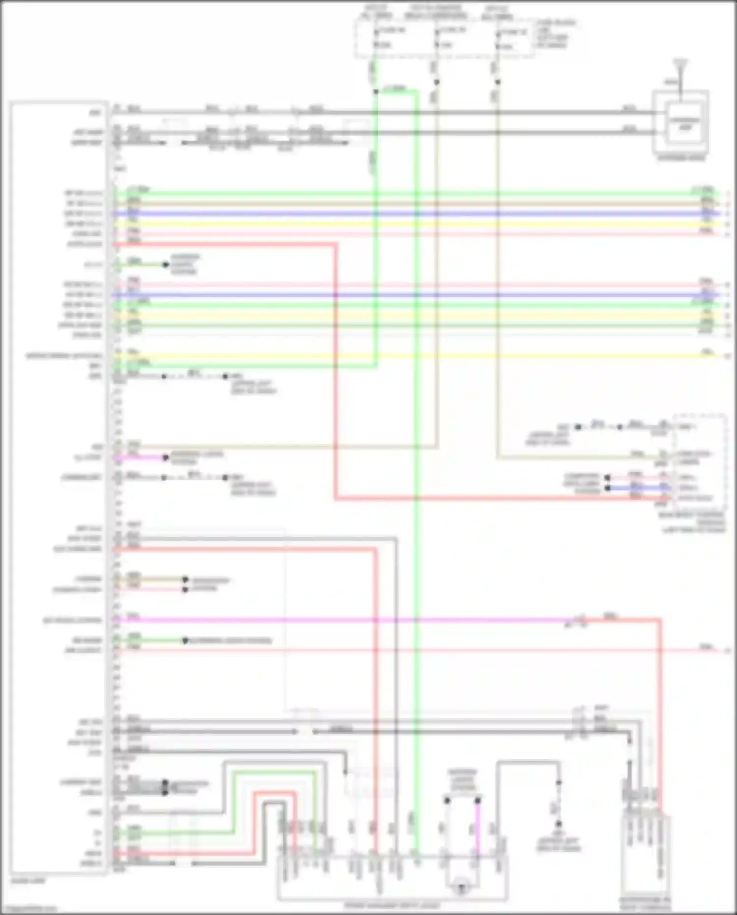 Wiring diagram mic mode change for Nissan Kicks I (2016-2020) (1 of 5)