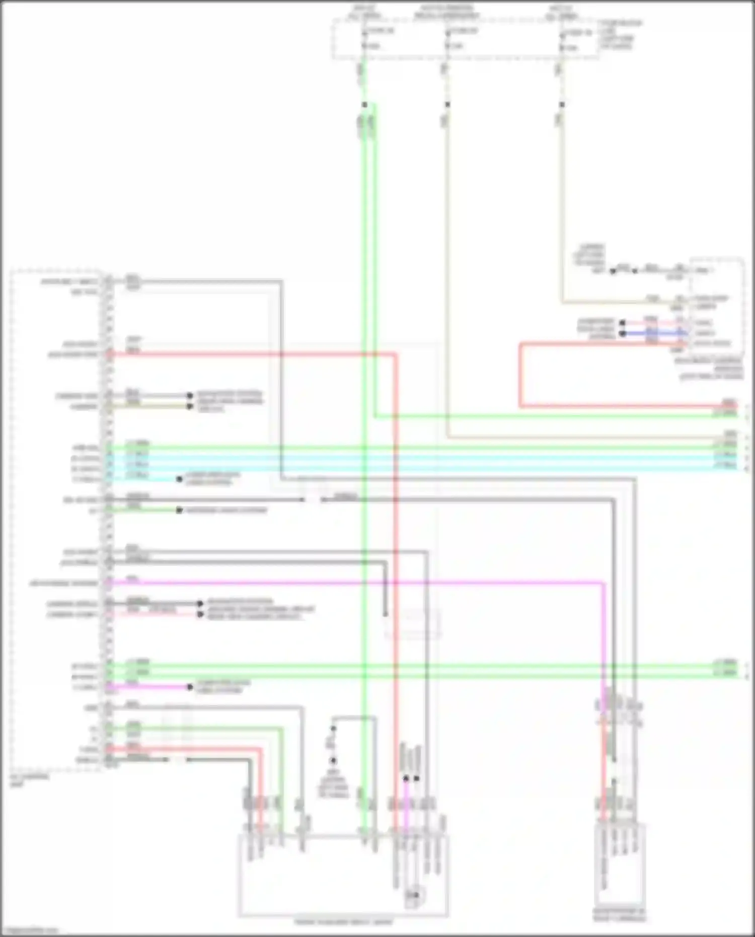 Wiring diagram navigation system for Nissan Kicks I (2016-2020) (3 of 6)