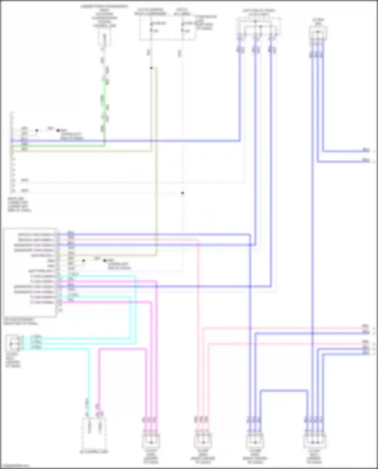 Wiring diagram occupant classification system control unit for Nissan Kicks I (2016-2020) (1 of 2)