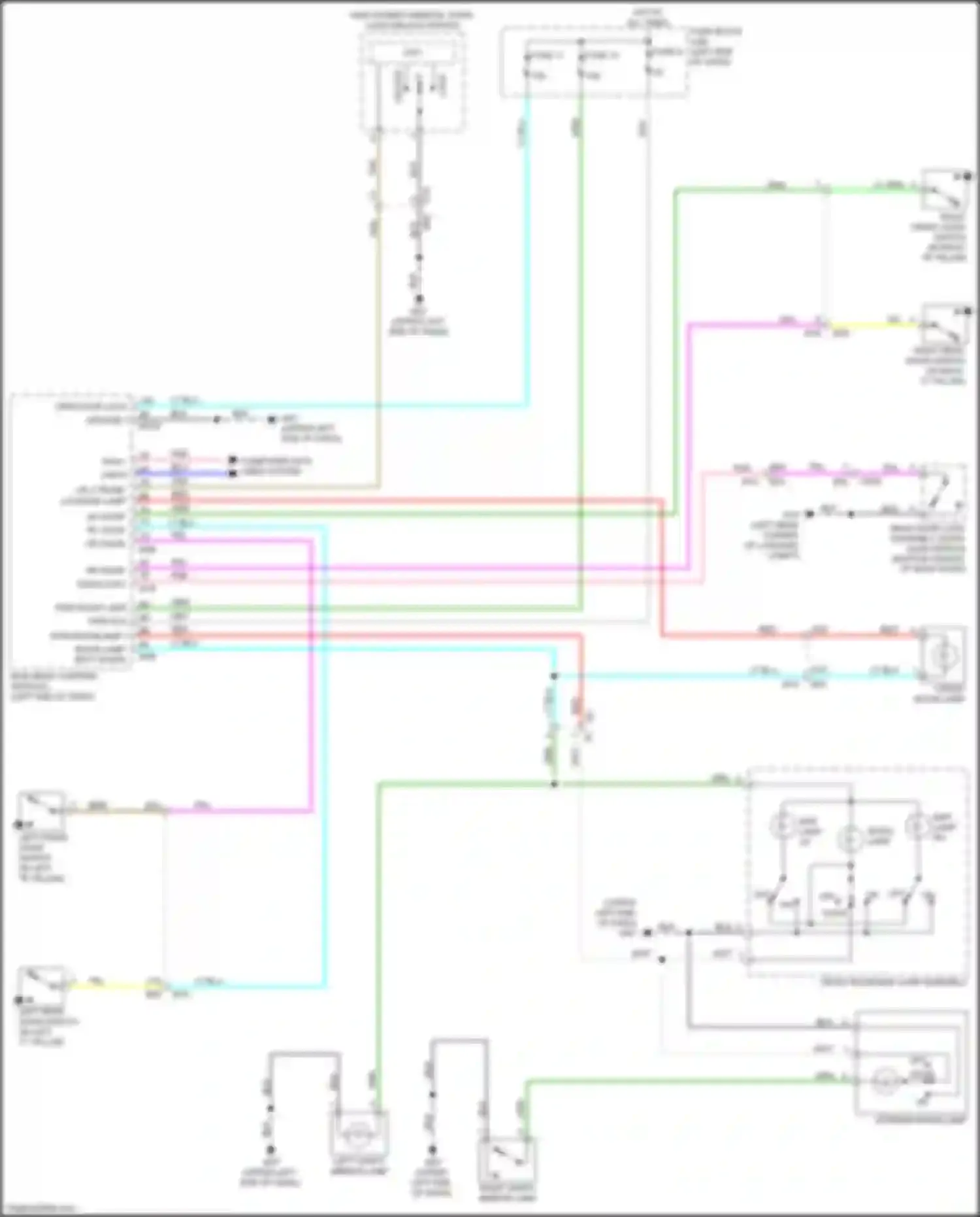 Wiring diagram pwm roomlamp 1 for Nissan Kicks I (2016-2020) (1 of 1)
