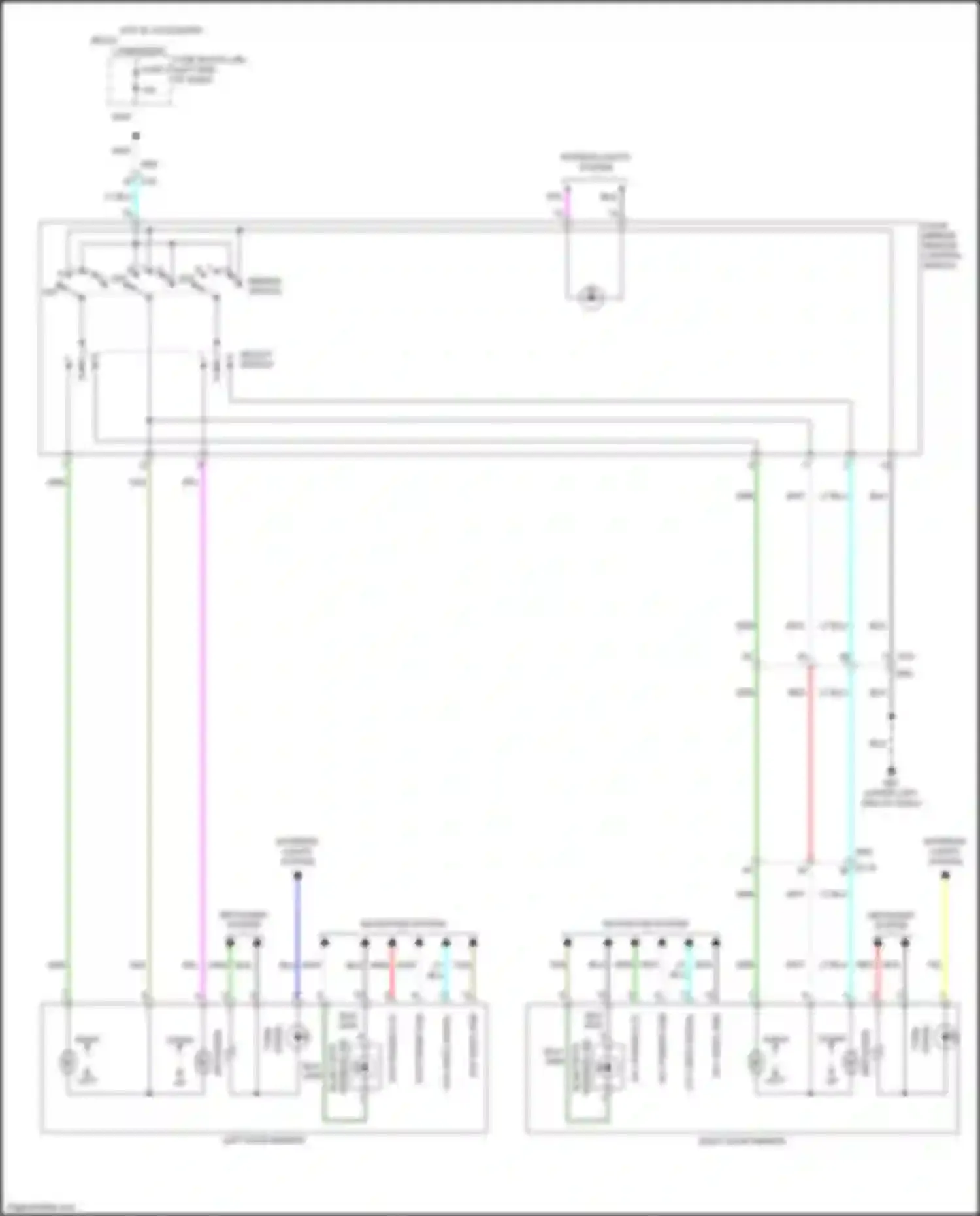 Wiring diagram select switch for Nissan Kicks I (2016-2020) (2 of 2)