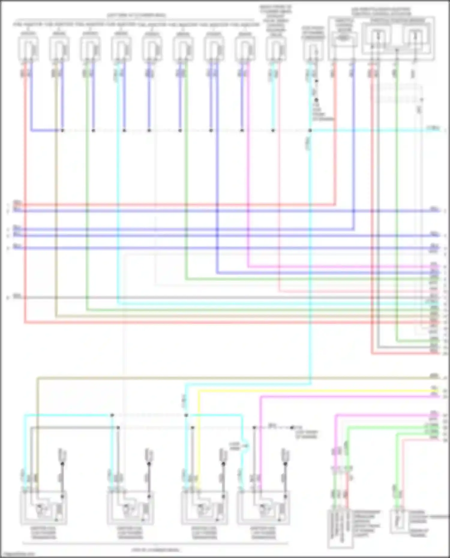 Wiring diagram throttle position sensor for Nissan Kicks I (2016-2020) (2 of 2)