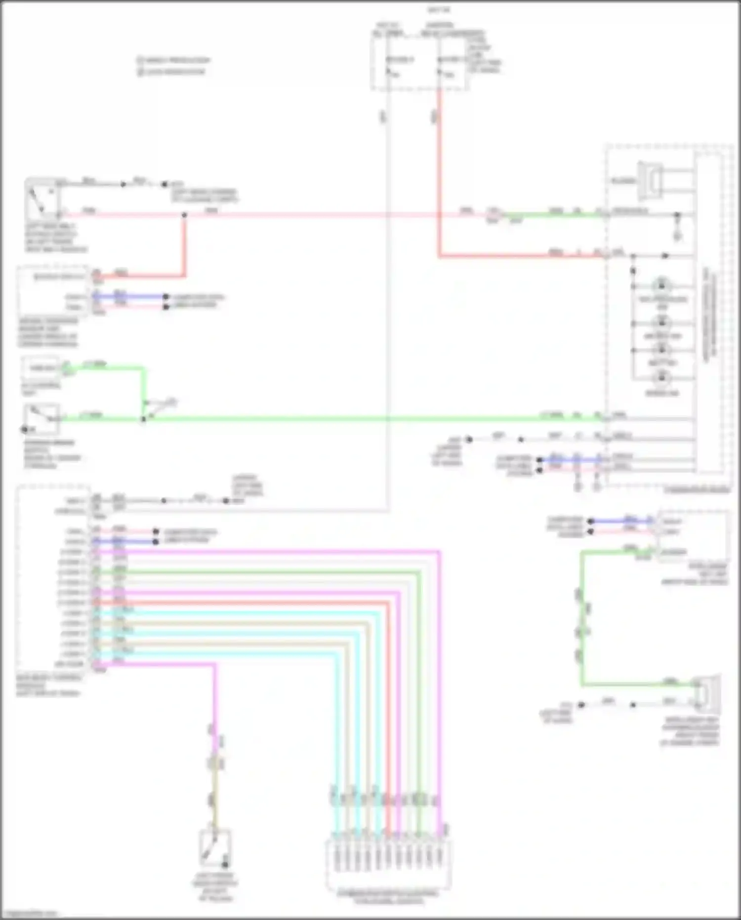 Wiring diagram unified meter control unit for Nissan Kicks I (2016-2020) (8 of 9)