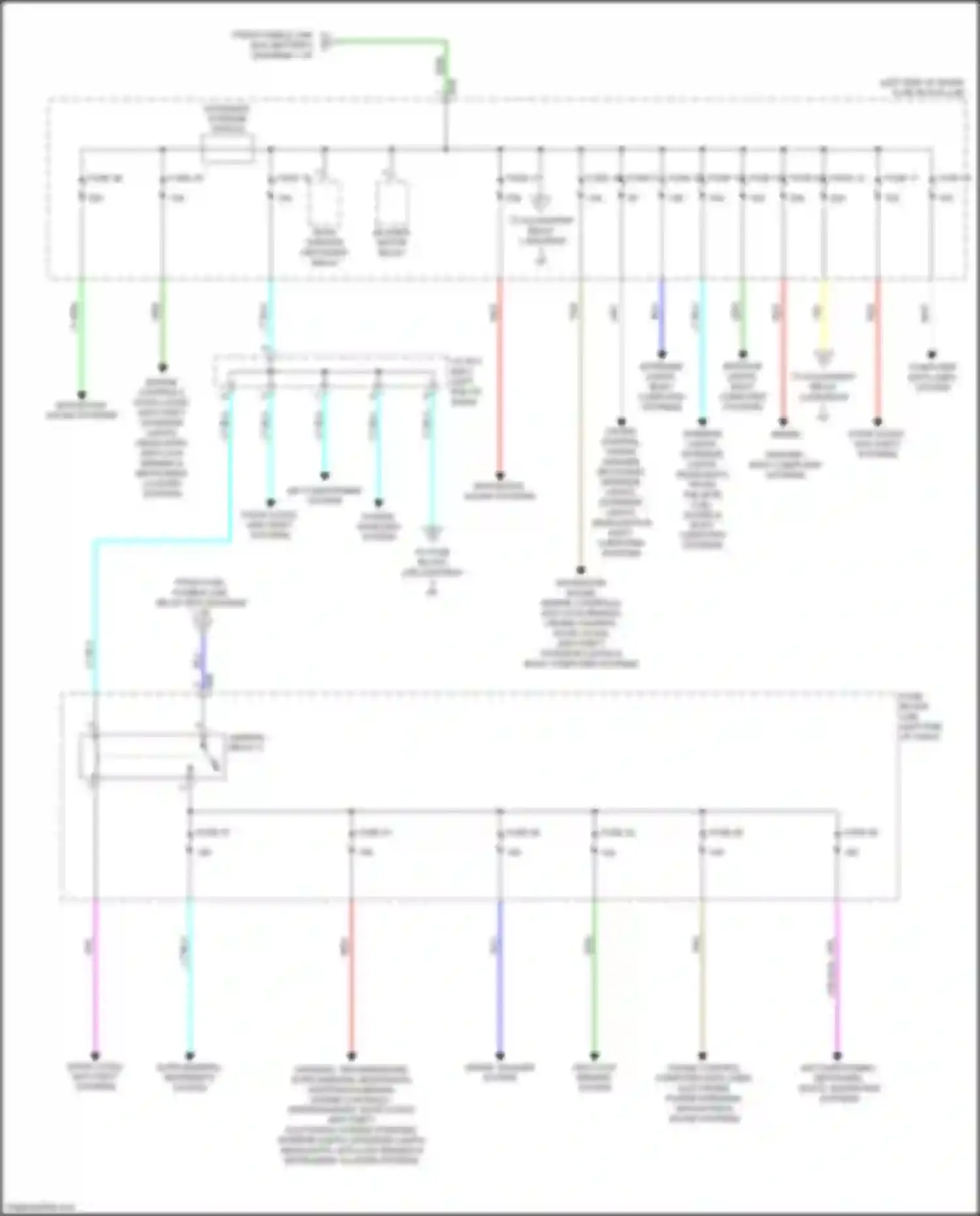 Wiring diagram wiper/ washer, body computer systems for Nissan Kicks I (2016-2020) (1 of 1)