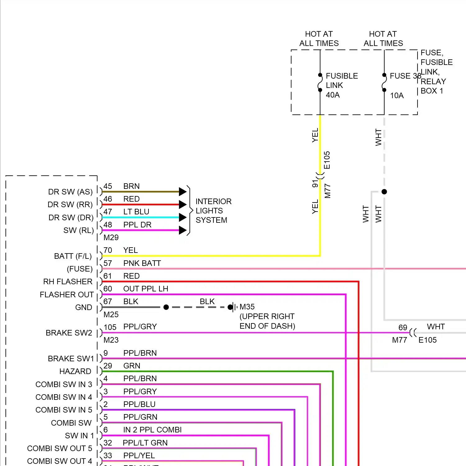 demo - Exterior lamps circuit (1 of 2) Exterior lamps circuit (1 of 2)