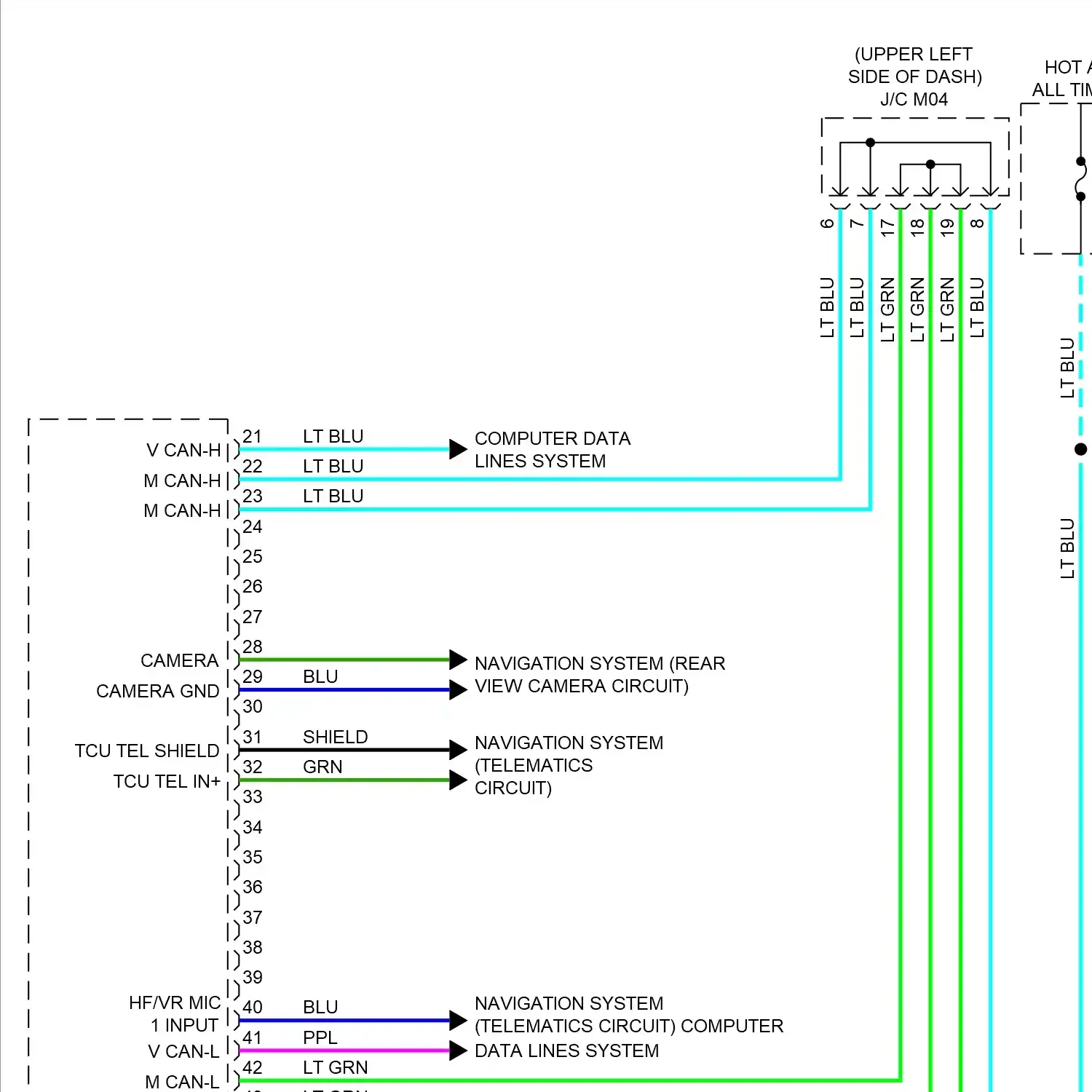 demo - Navigation circuit, w/o bose w/ 8 inch color display (1 of 2) Navigation circuit, w/o bose w/ 8 inch color display (1 of 2)