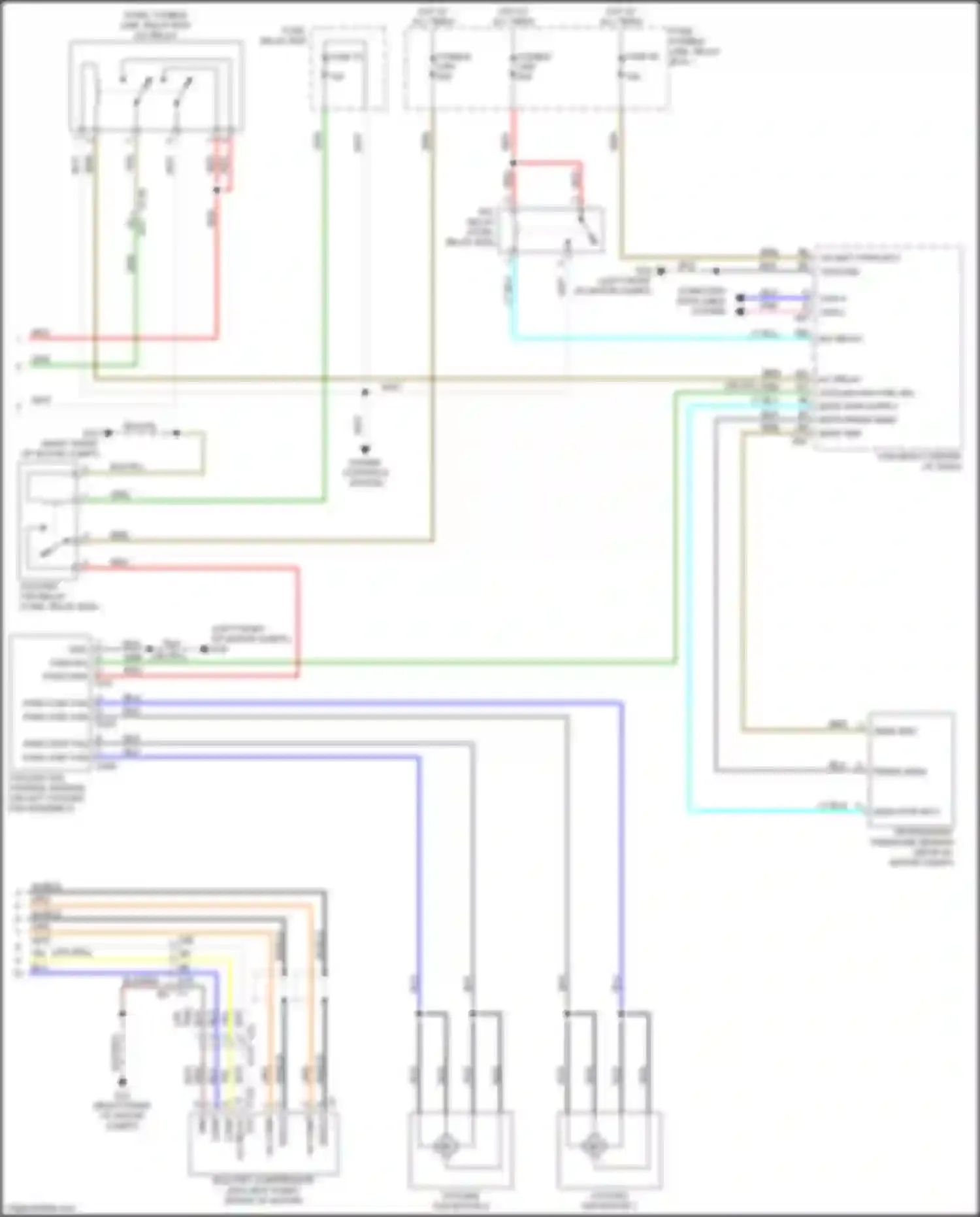 Wiring diagram ac comp n for Nissan Leaf II (2017-2024) (2 of 3)