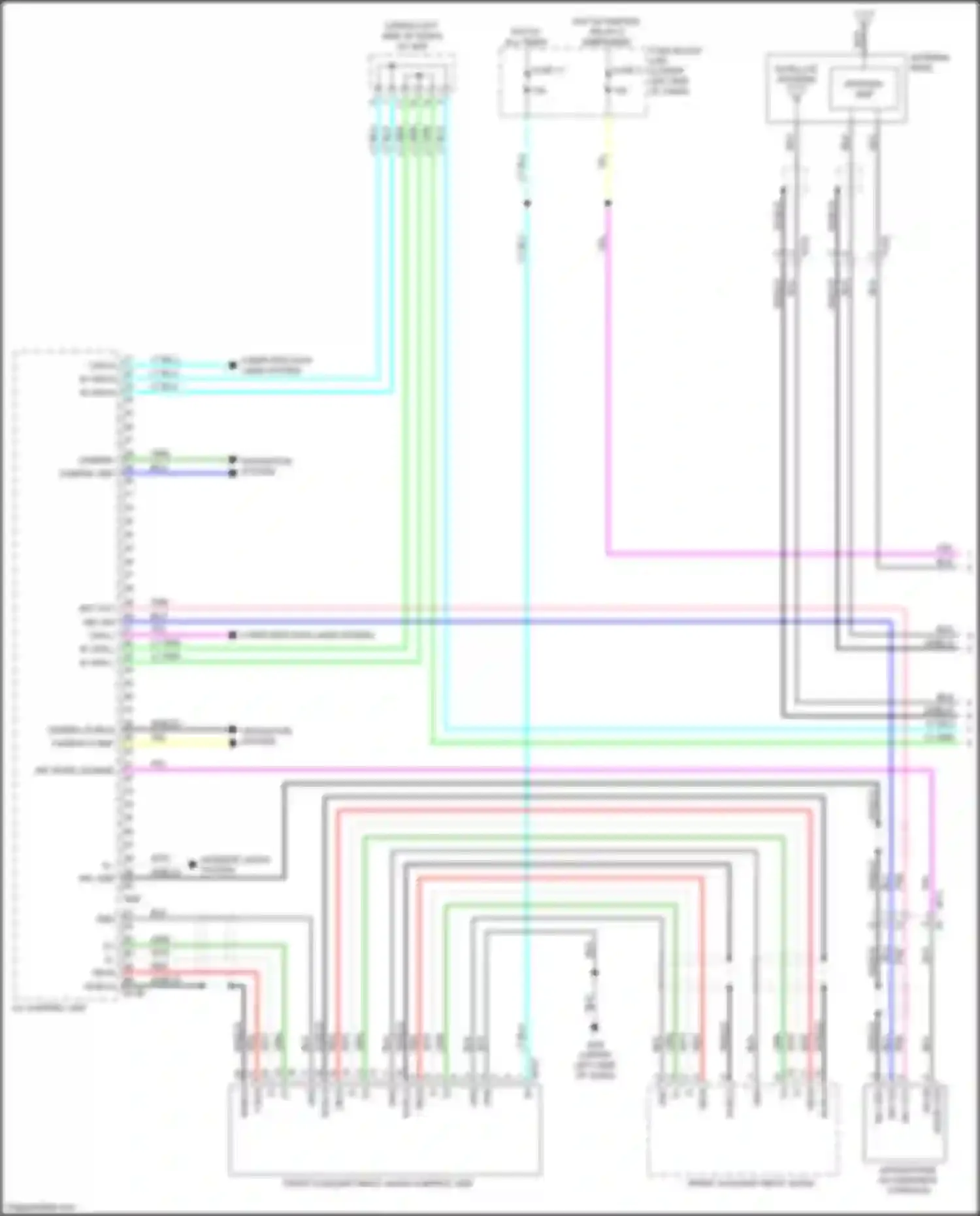 Wiring diagram camera gnd for Nissan Leaf II (2017-2024) (5 of 6)