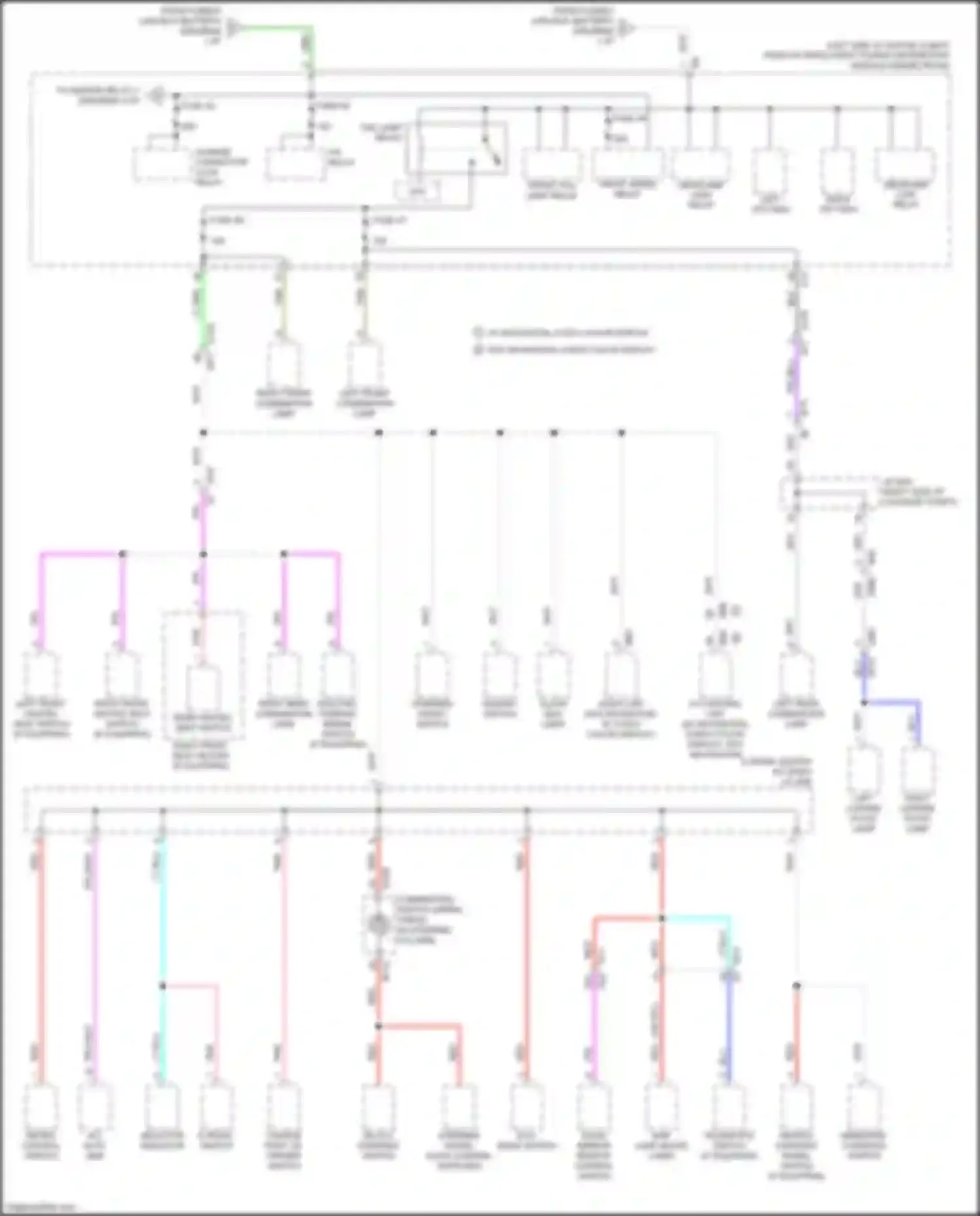 Wiring diagram charge port lid opener switch for Nissan Leaf II (2017-2024) (3 of 4)