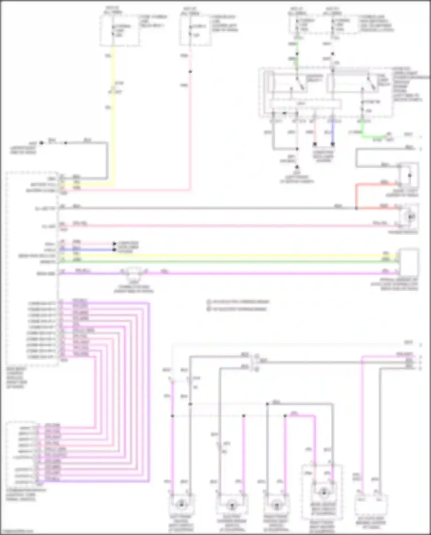 Wiring diagram combi sw o/p 1 for Nissan Leaf II (2017-2024) (3 of 3)