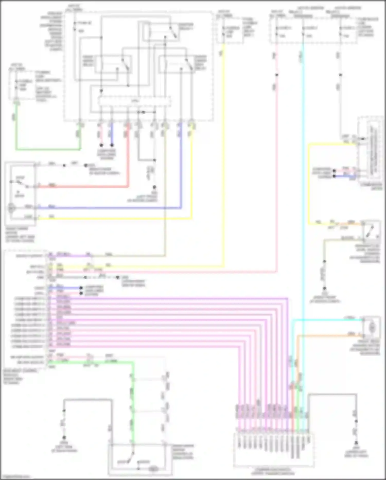 Wiring diagram combi sw output 1 for Nissan Leaf II (2017-2024) (2 of 2)