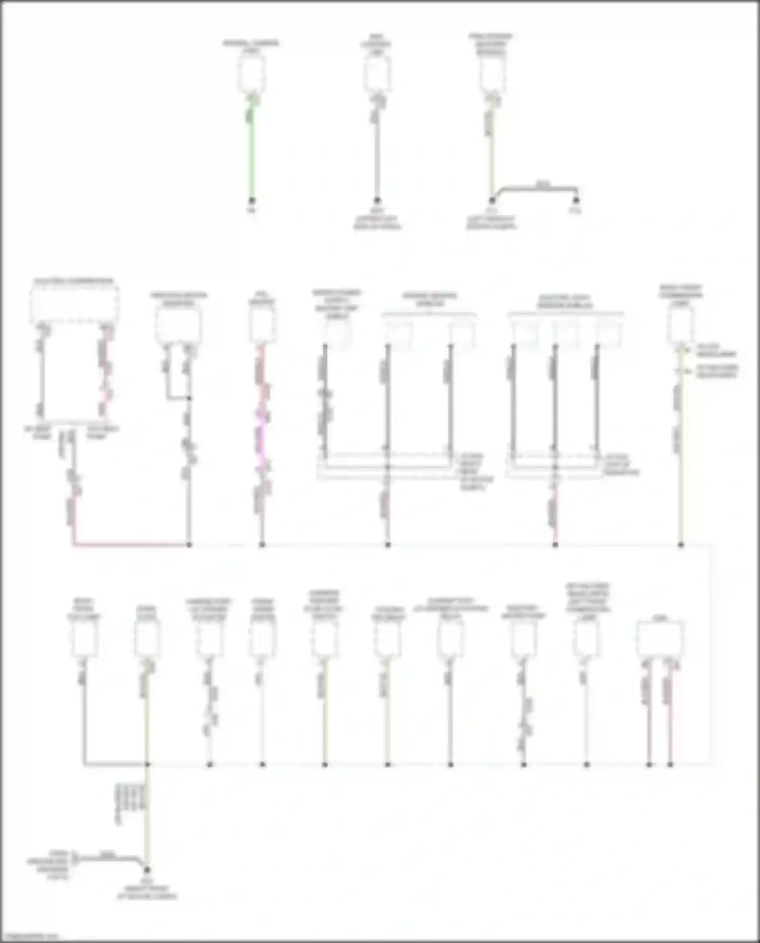 Wiring diagram front wiper motor for Nissan Leaf II (2017-2024) (1 of 2)