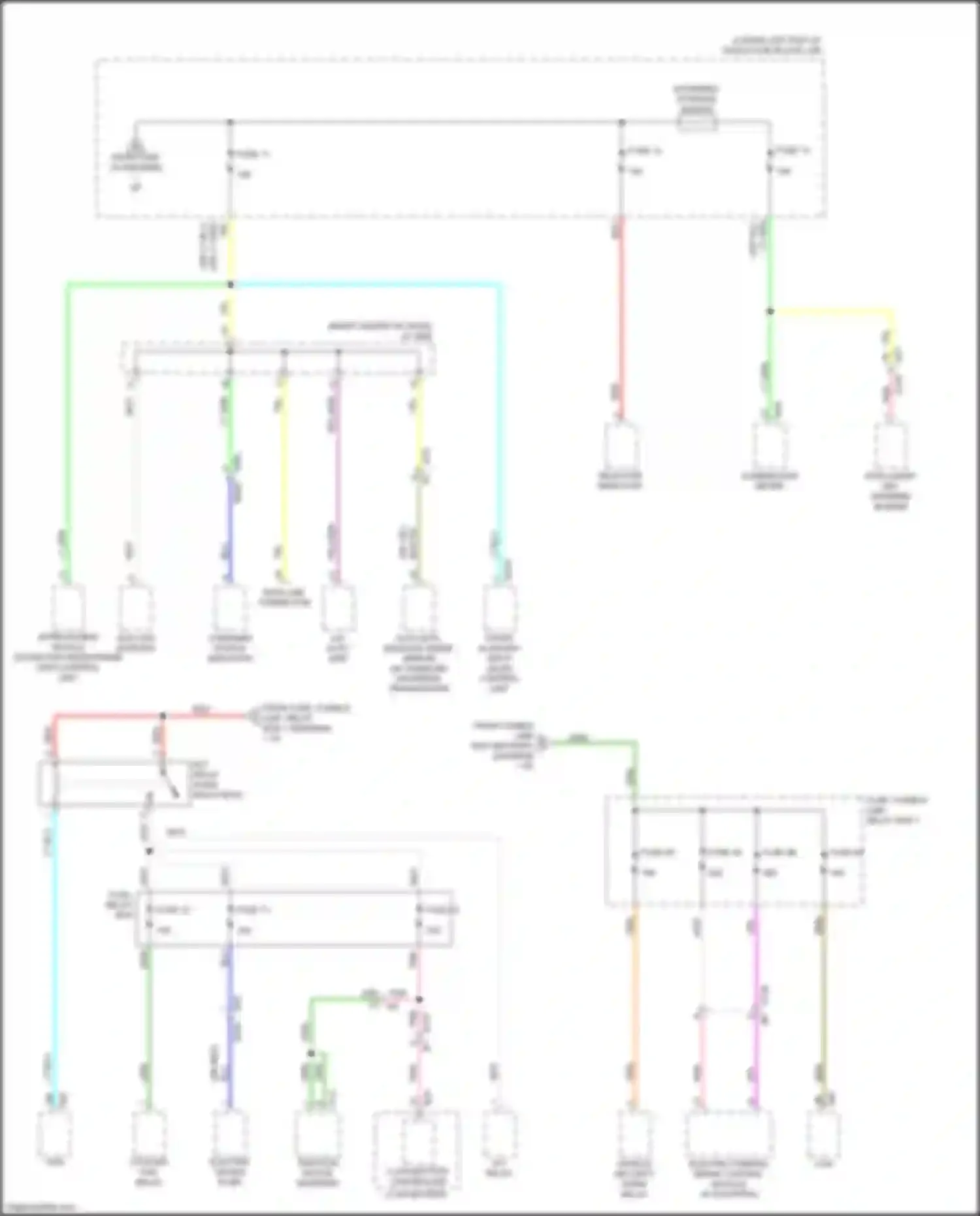 Wiring diagram fuse 12 for Nissan Leaf II (2017-2024) (1 of 3)