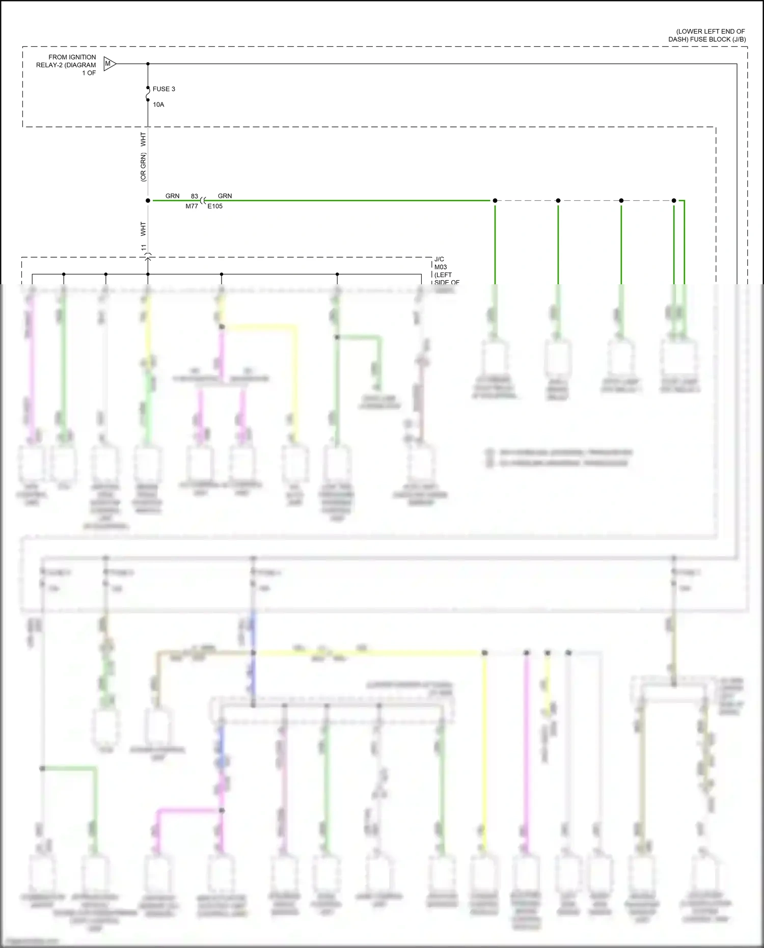 Nissan Leaf II (2017-2024) fuse 6 wiring diagram  (1 of 3)
