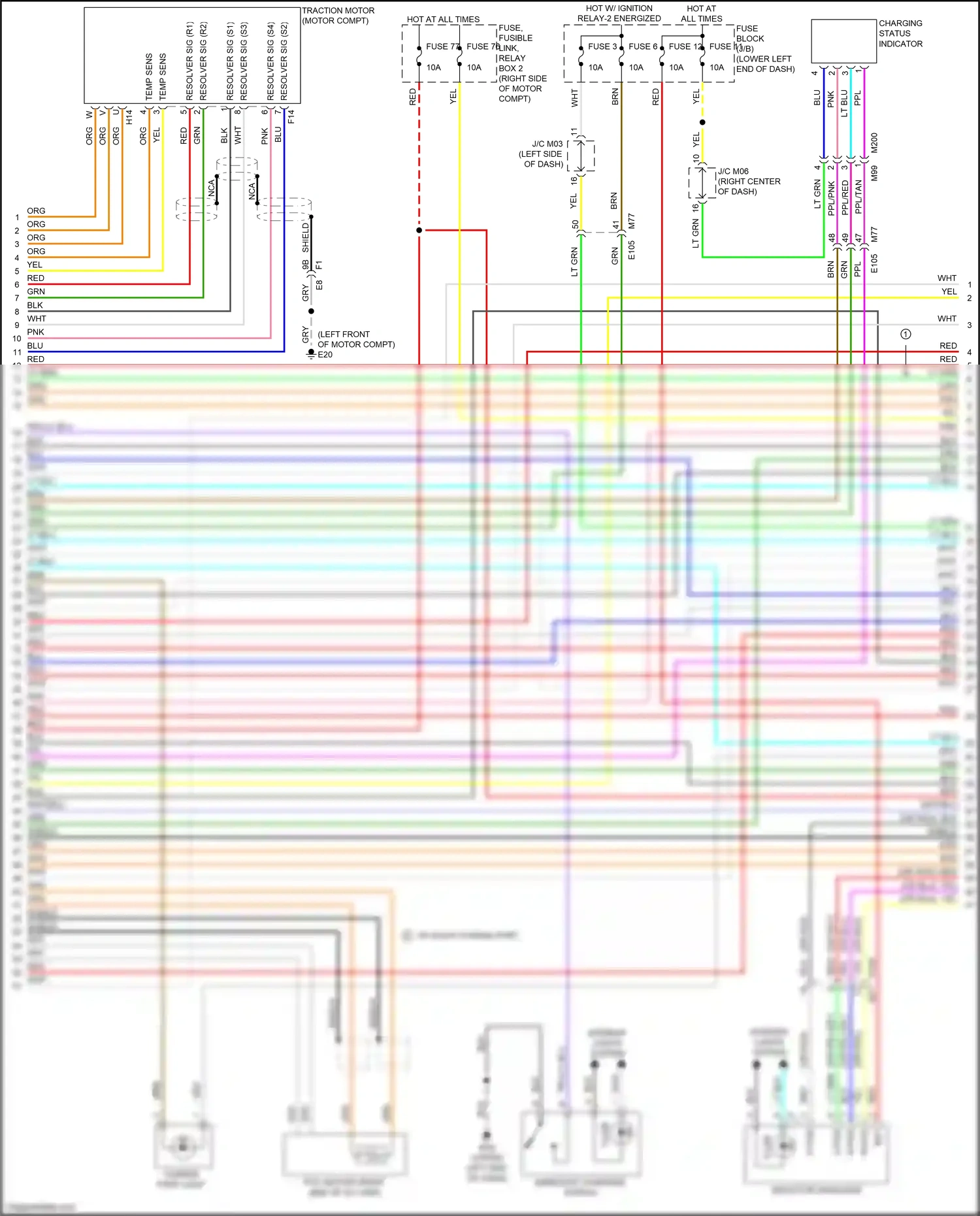 Nissan Leaf II (2017-2024) fuse 6 wiring diagram  (3 of 3)