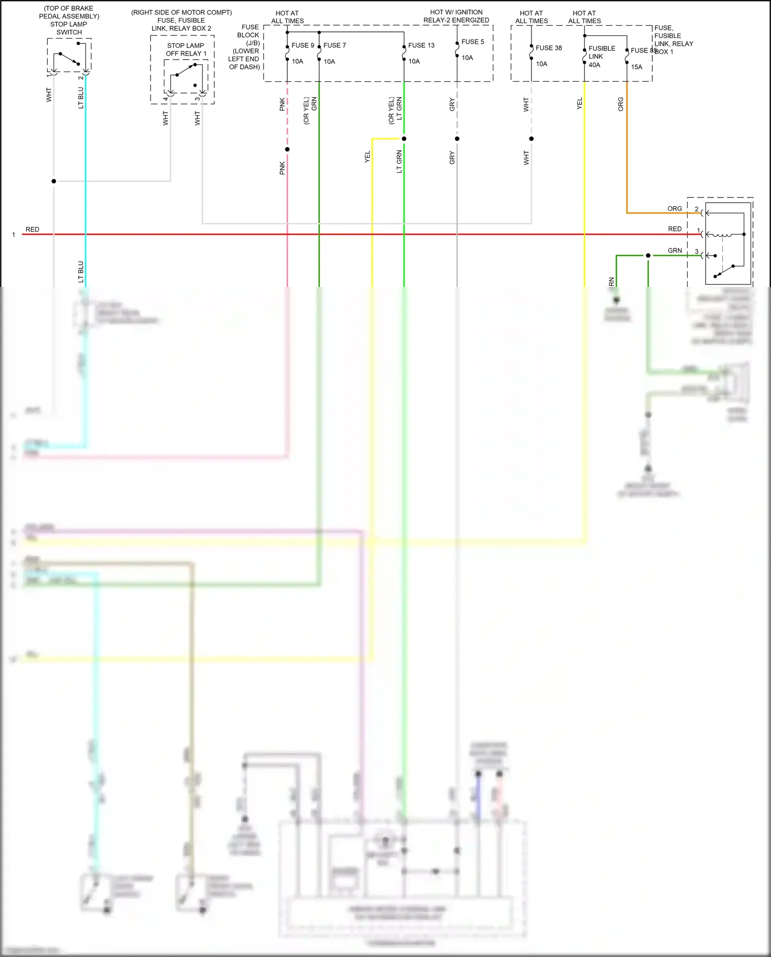 Nissan Leaf II (2017-2024) fuse 9 wiring diagram  (4 of 17)