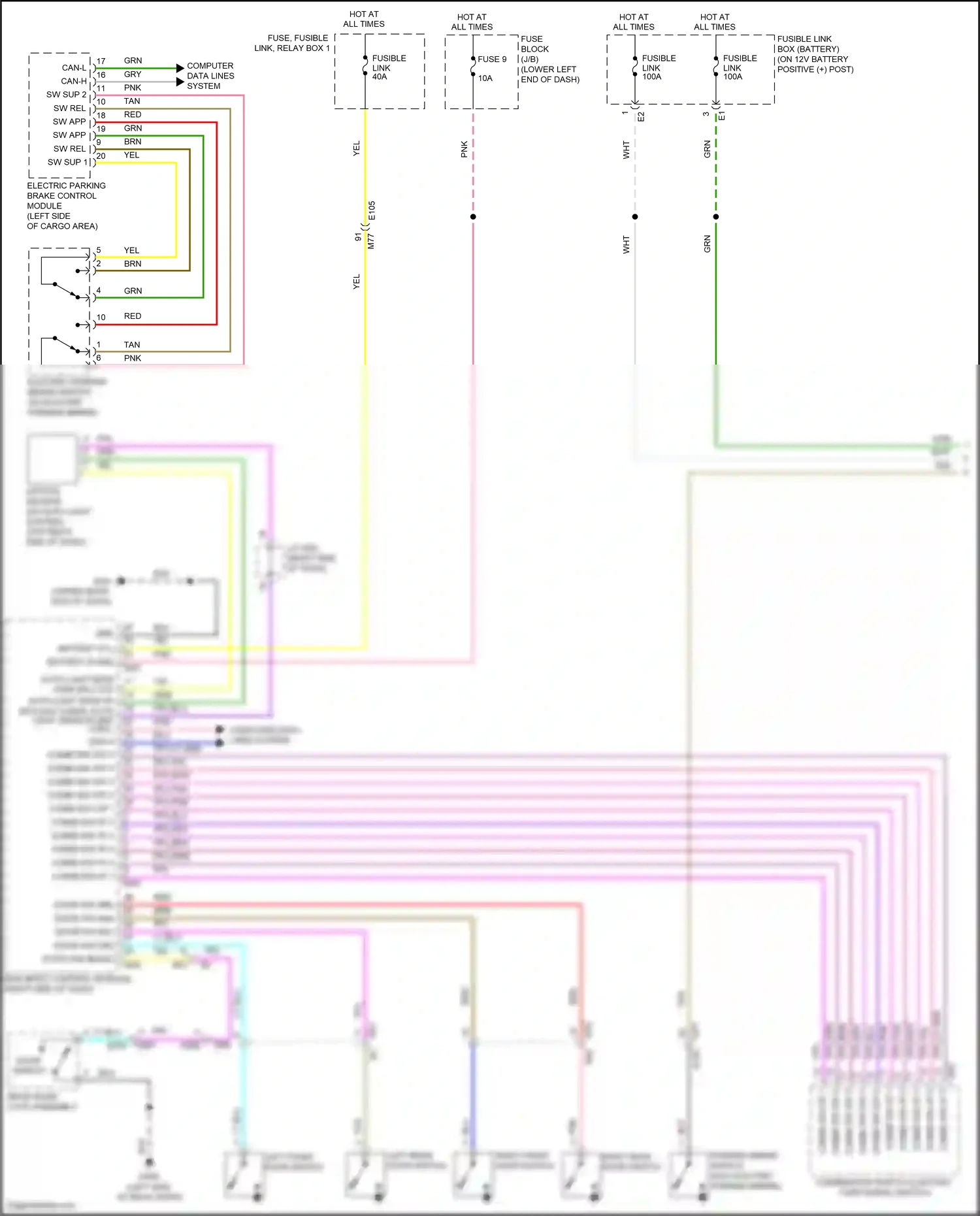 Nissan Leaf II (2017-2024) fuse 9 wiring diagram  (5 of 17)