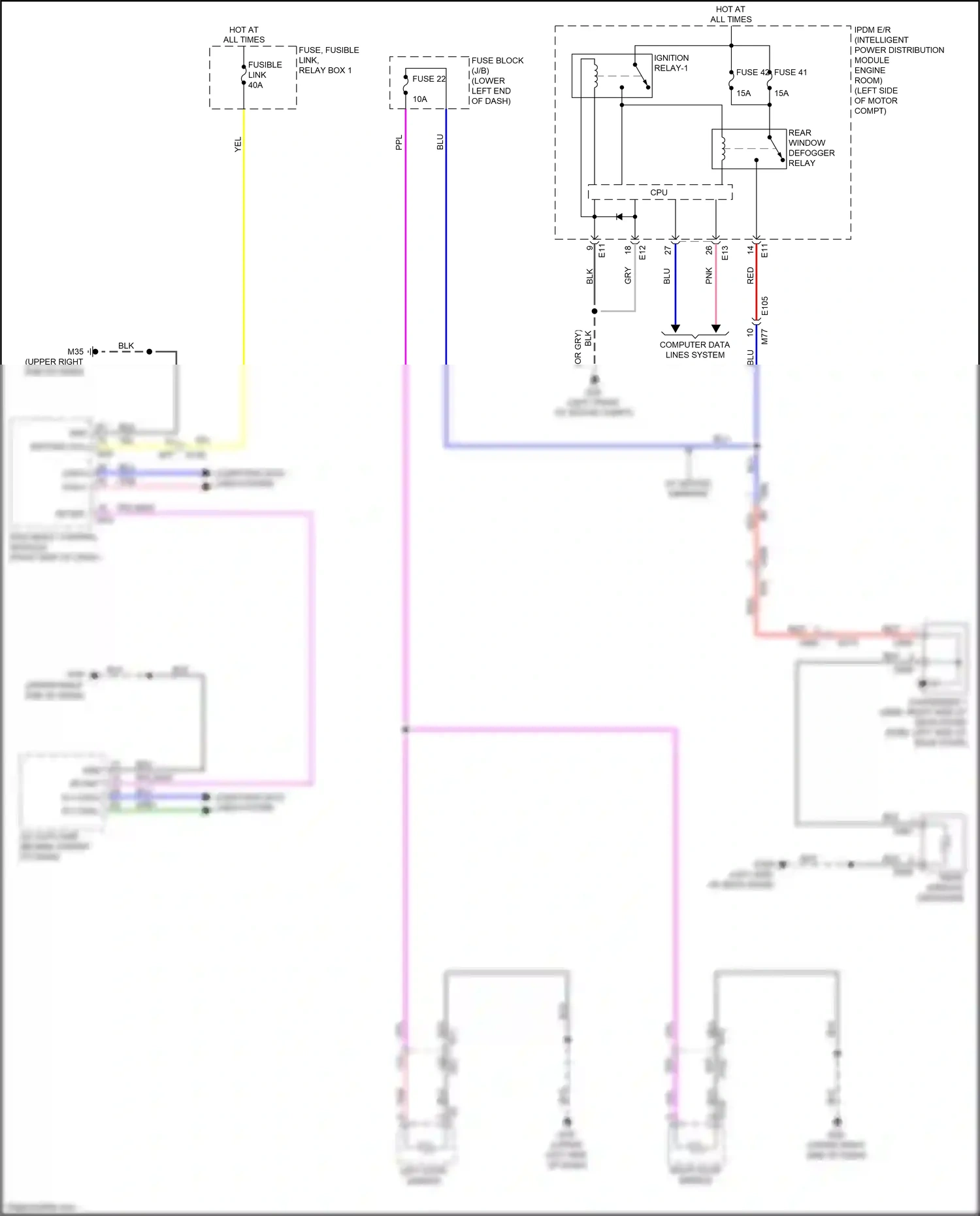 Wiring diagram gry for Nissan Leaf II (2017-2024) (31 of 70)