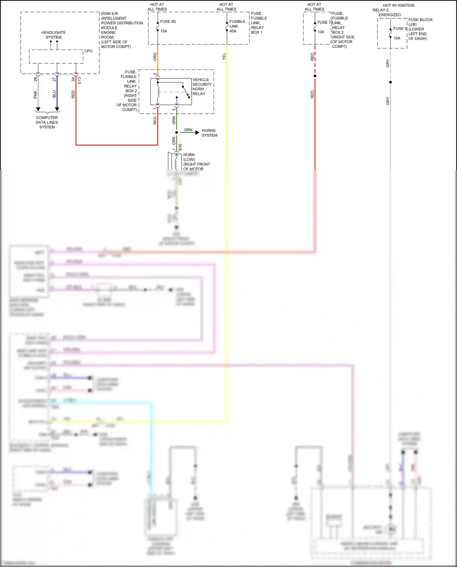 Wiring diagram gry for Nissan Leaf II (2017-2024) (9 of 70)