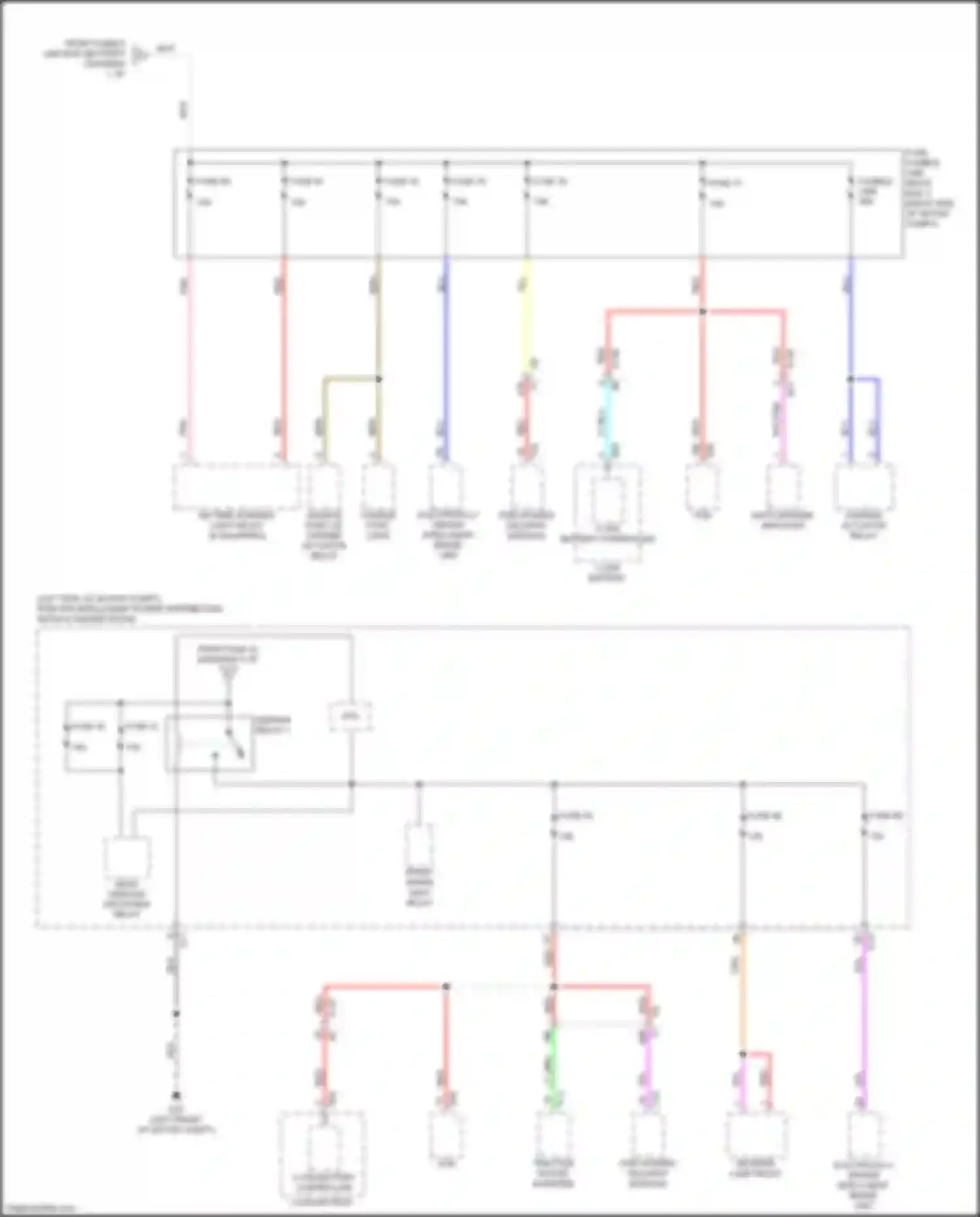 Wiring diagram li-ion battery controller for Nissan Leaf II (2017-2024) (1 of 2)