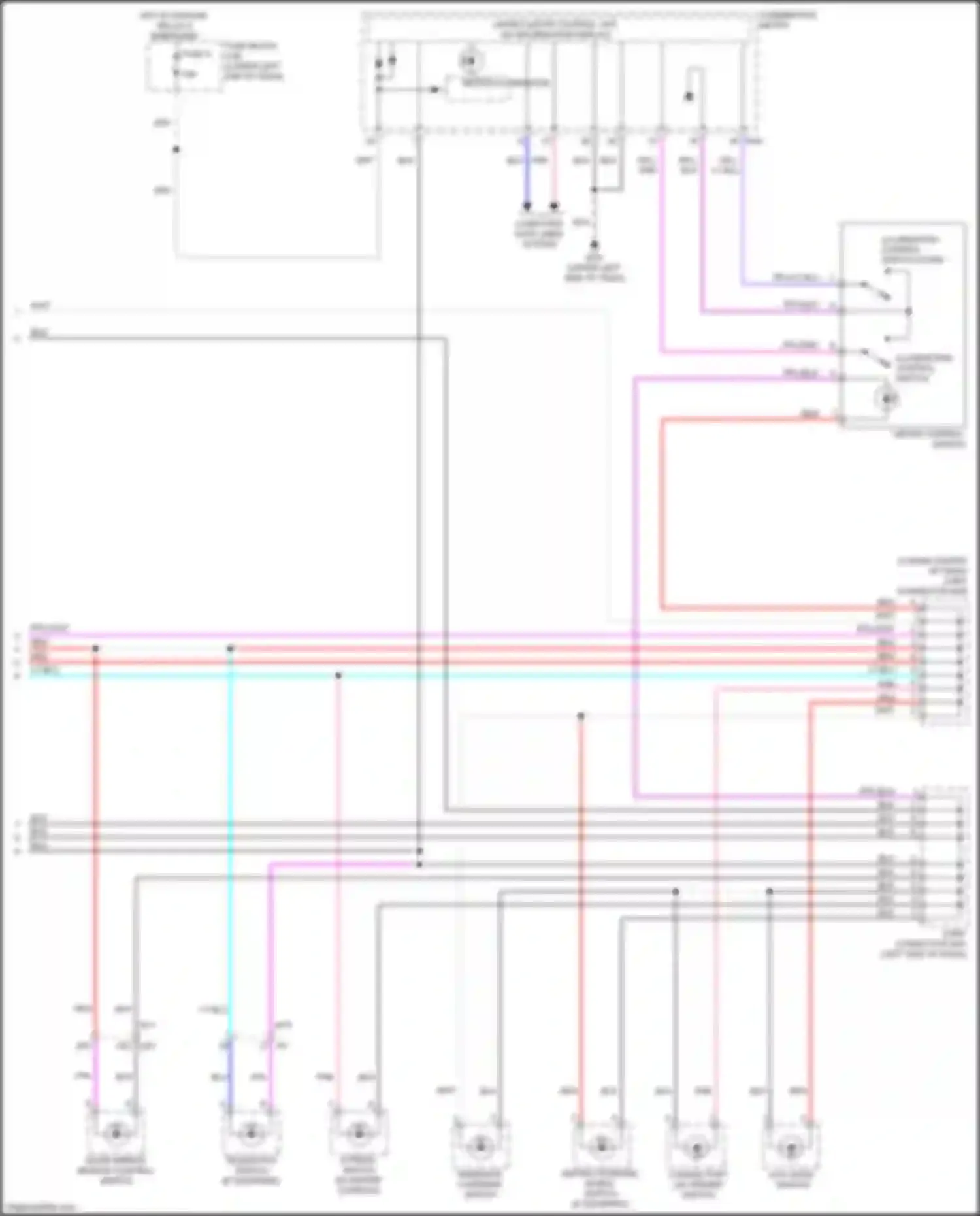 Wiring diagram meter illumination for Nissan Leaf II (2017-2024) (2 of 2)