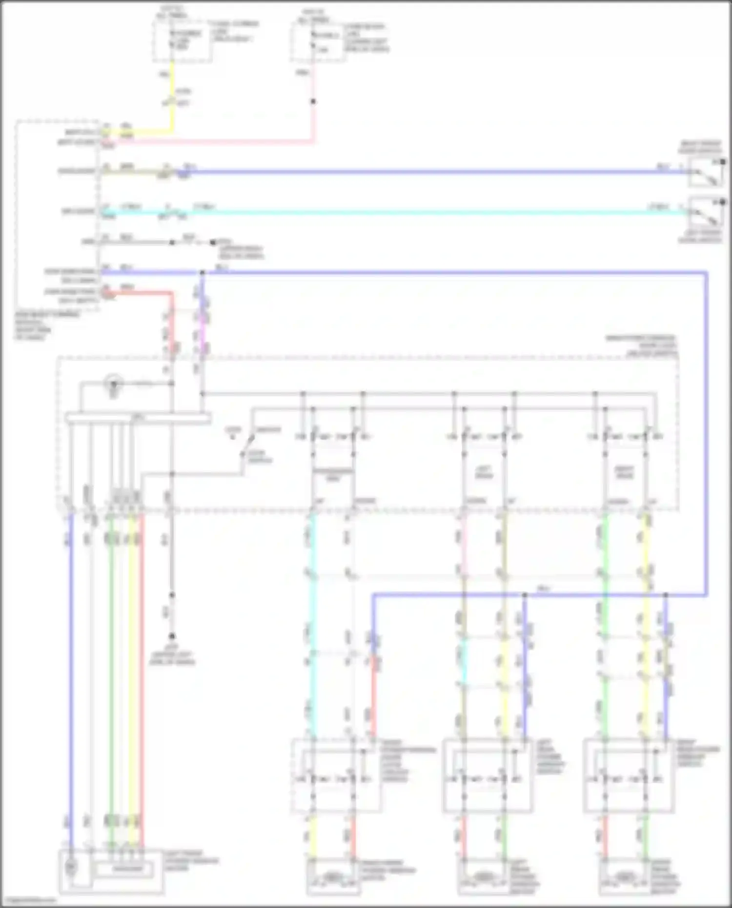 Wiring diagram pass door sw for Nissan Leaf II (2017-2024) (1 of 1)