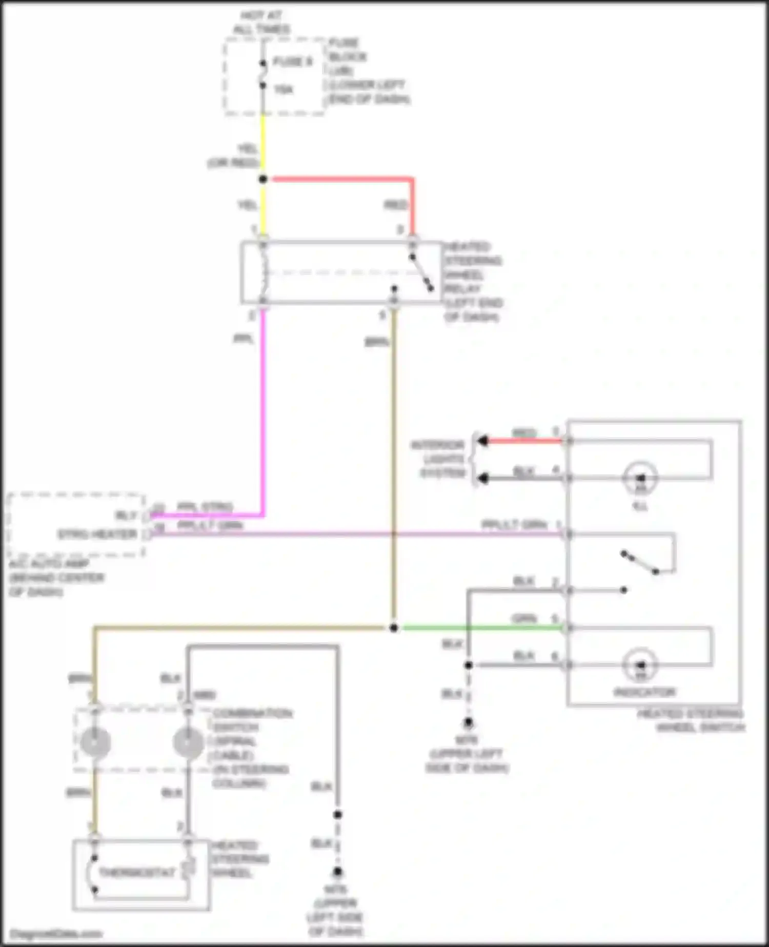 Wiring diagram ppl strg rly for Nissan Leaf II (2017-2024) (1 of 1)