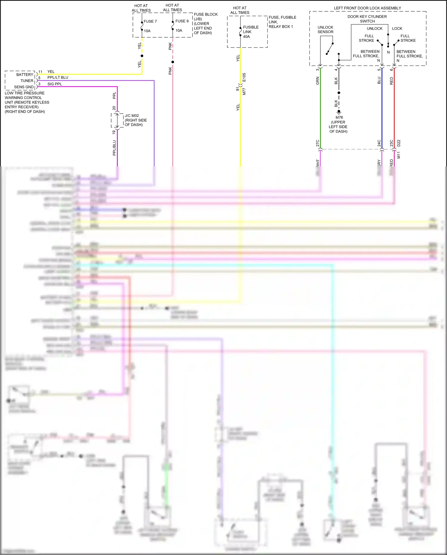 Wiring diagram ppl/lt blu for Nissan Leaf II (2017-2024) (12 of 19)