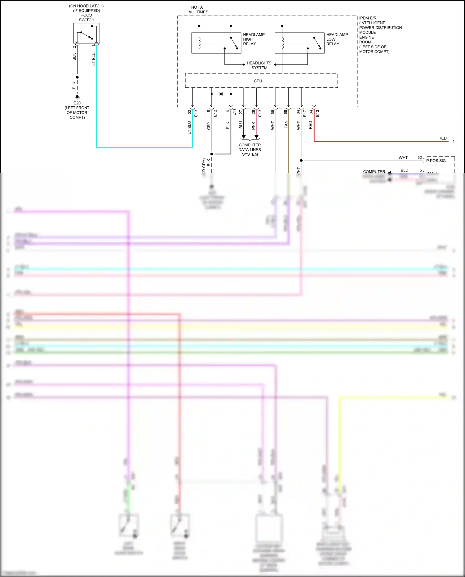 Wiring diagram ppl/lt blu for Nissan Leaf II (2017-2024) (6 of 19)