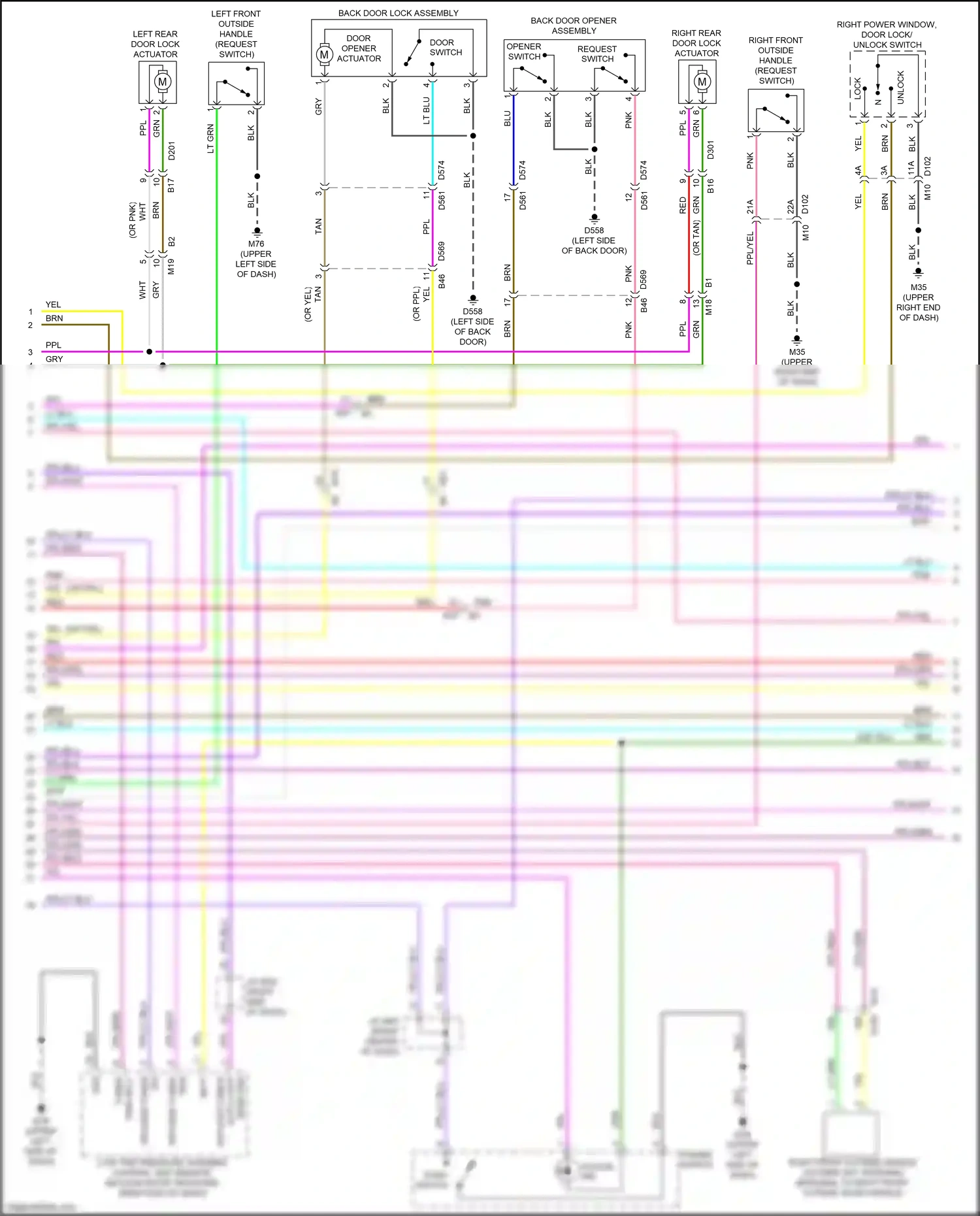 Wiring diagram ppl/lt blu for Nissan Leaf II (2017-2024) (5 of 19)