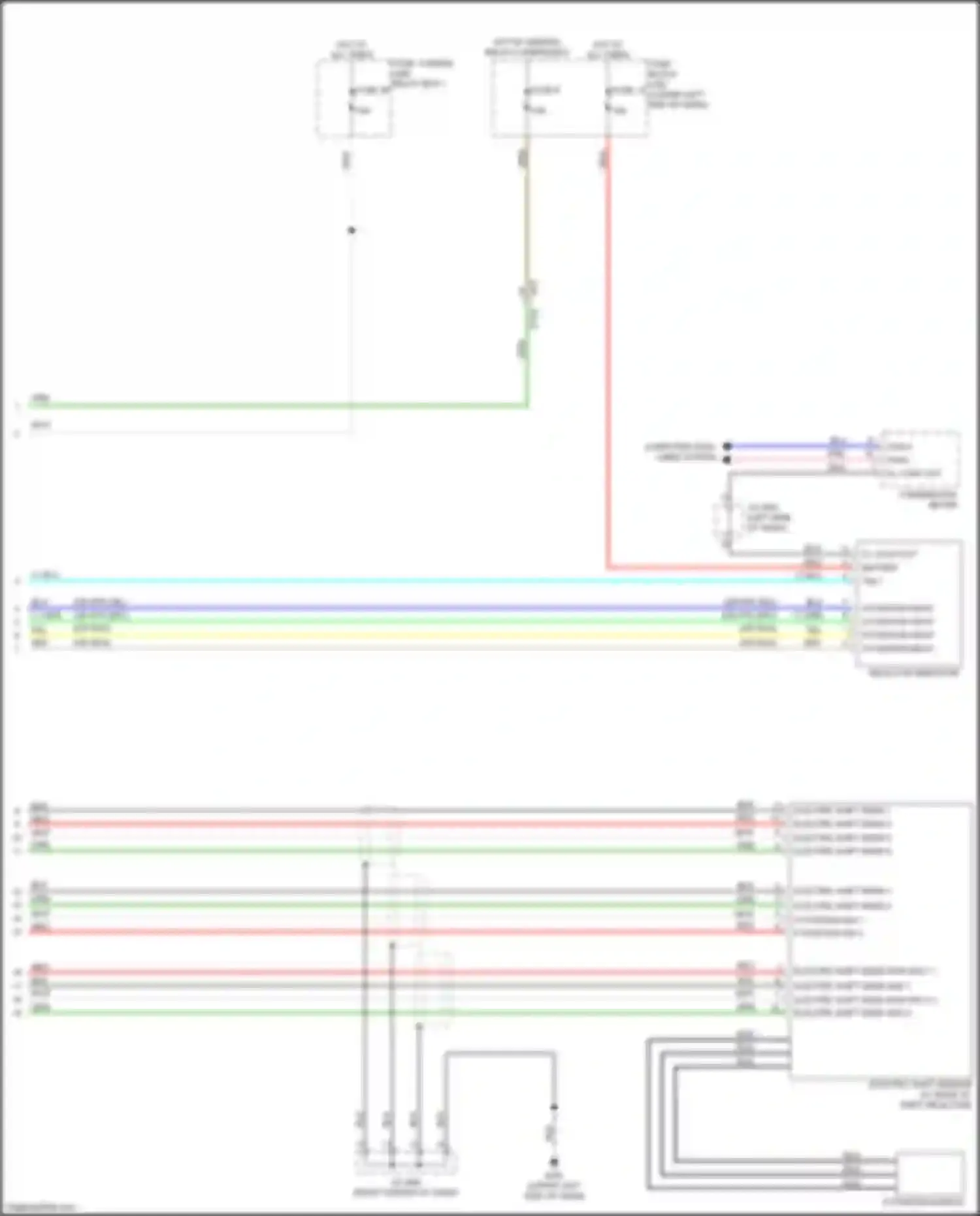 Wiring diagram r position input for Nissan Leaf II (2017-2024) (1 of 1)