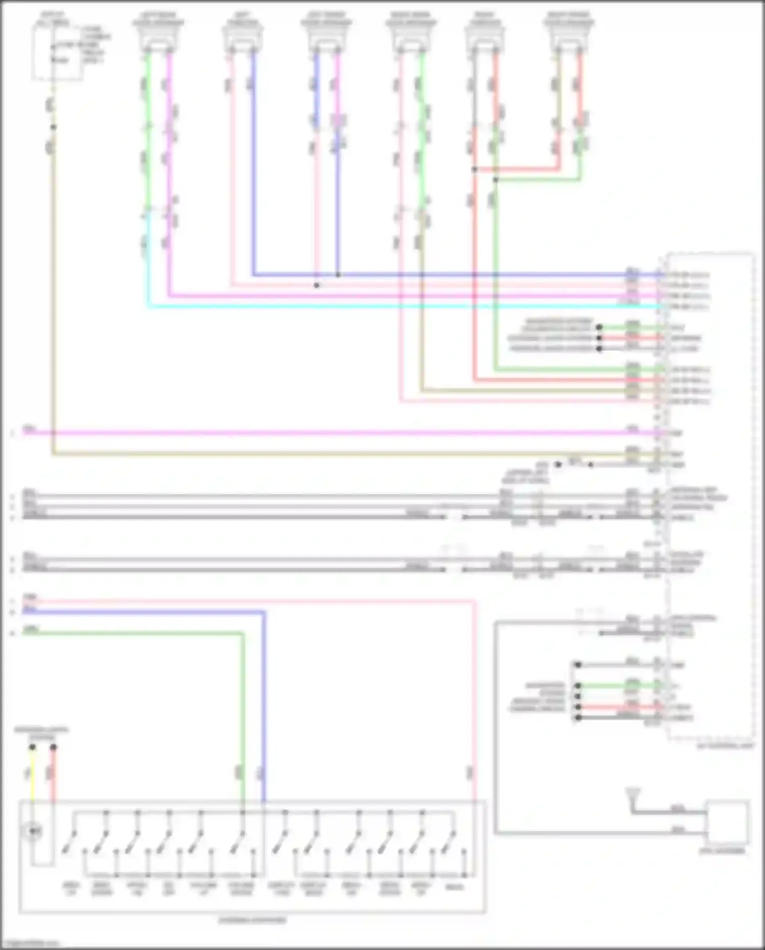 Wiring diagram satellite antenna shield for Nissan Leaf II (2017-2024) (1 of 2)