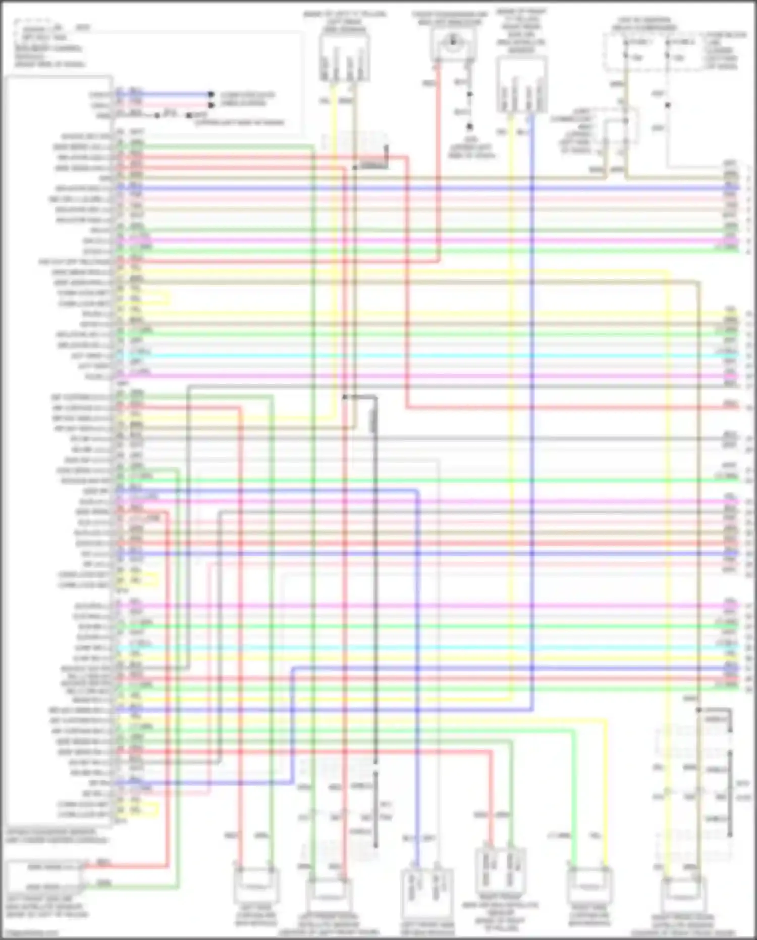 Wiring diagram side sens rh- for Nissan Leaf II (2017-2024) (1 of 1)