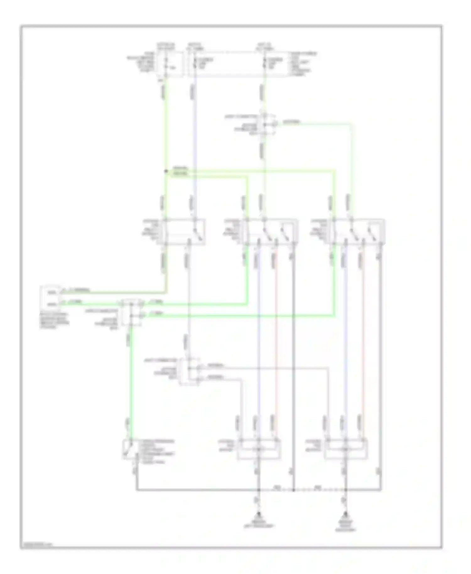 Maxima Nissan A32 (1994-2000): Cooling fan circuit