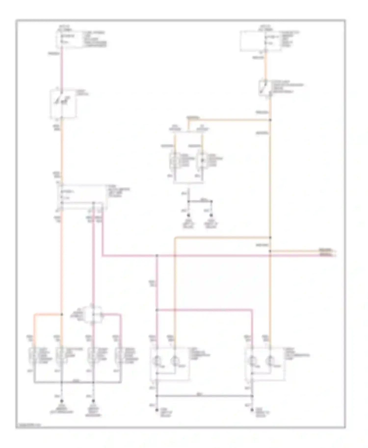 Maxima Nissan A32 (1994-2000): Exterior lamps circuit (1 of 2)