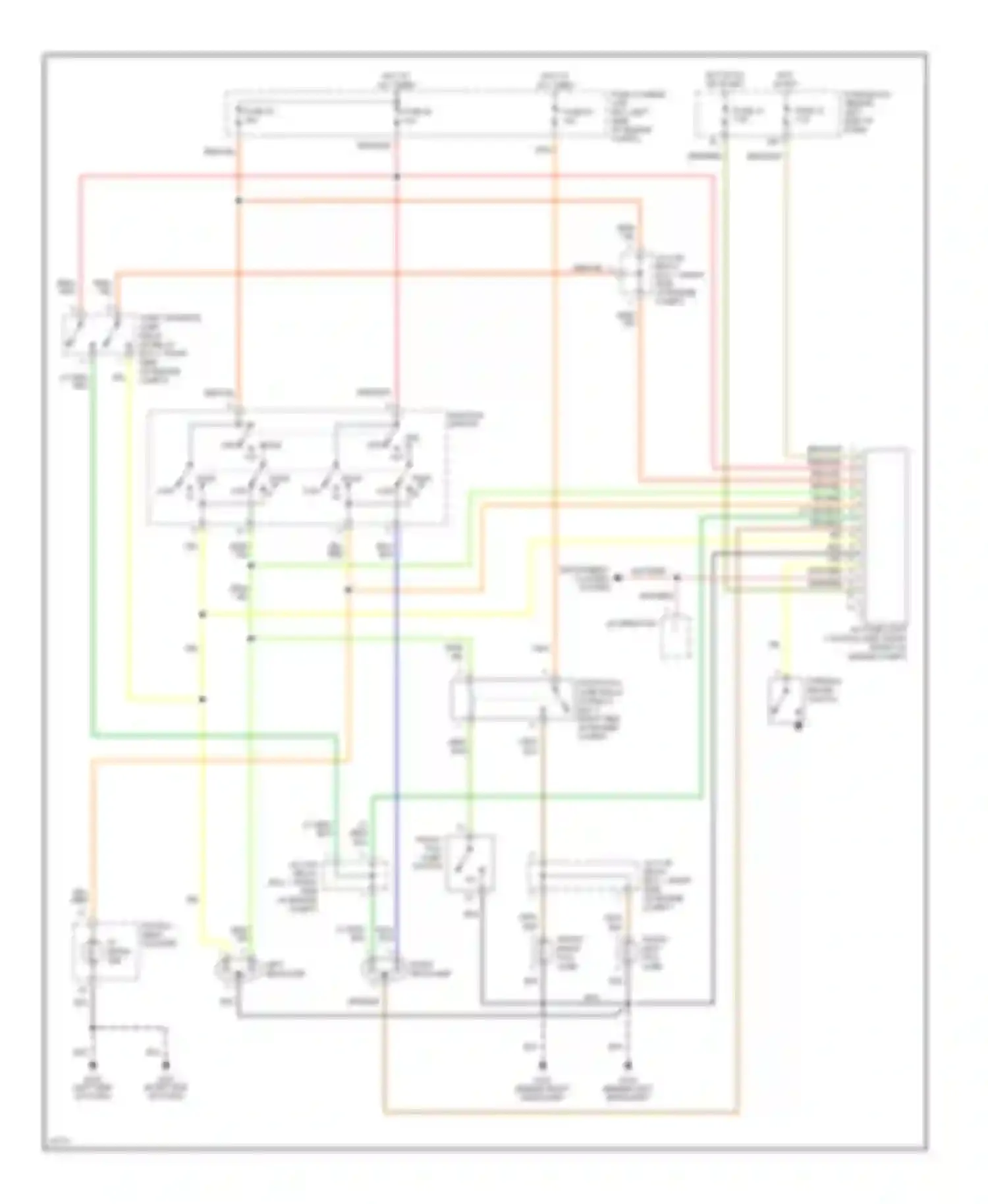 Maxima Nissan A32 (1994-2000): Headlight circuit, with drl