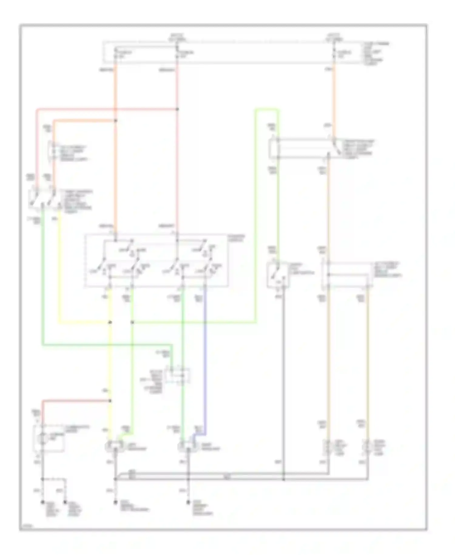 Maxima Nissan A32 (1994-2000): Headlight circuit, without drl