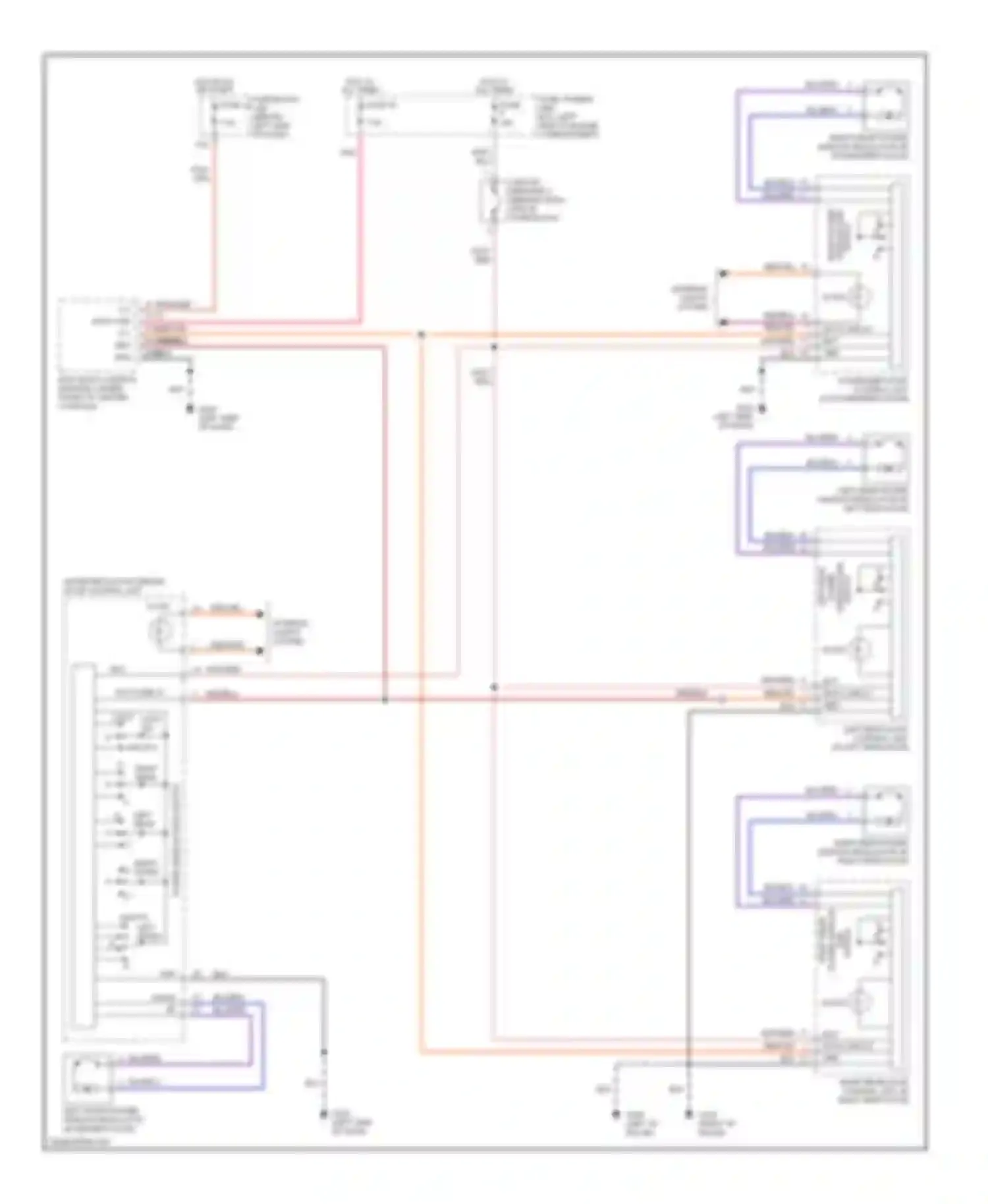 Maxima Nissan A32 (1994-2000): Power window circuit