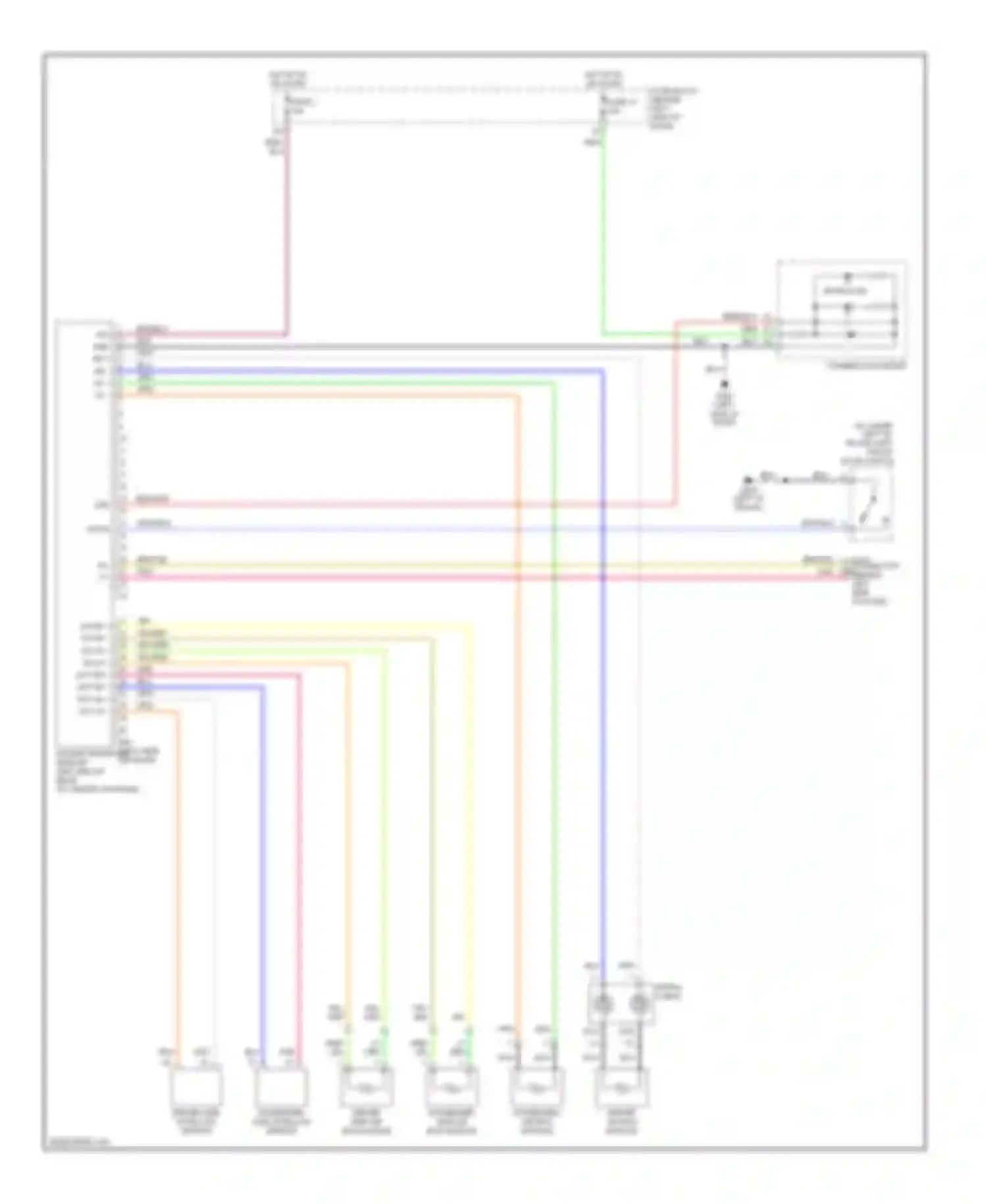 Maxima Nissan A32 (1994-2000): Supplemental restraint circuit
