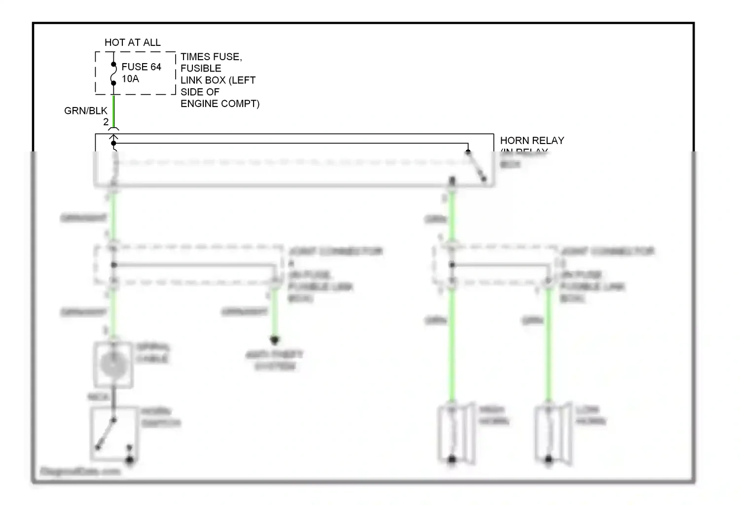 Wiring diagram anti-theft system for Nissan Maxima A32 (1994-2000) (3 of 4)